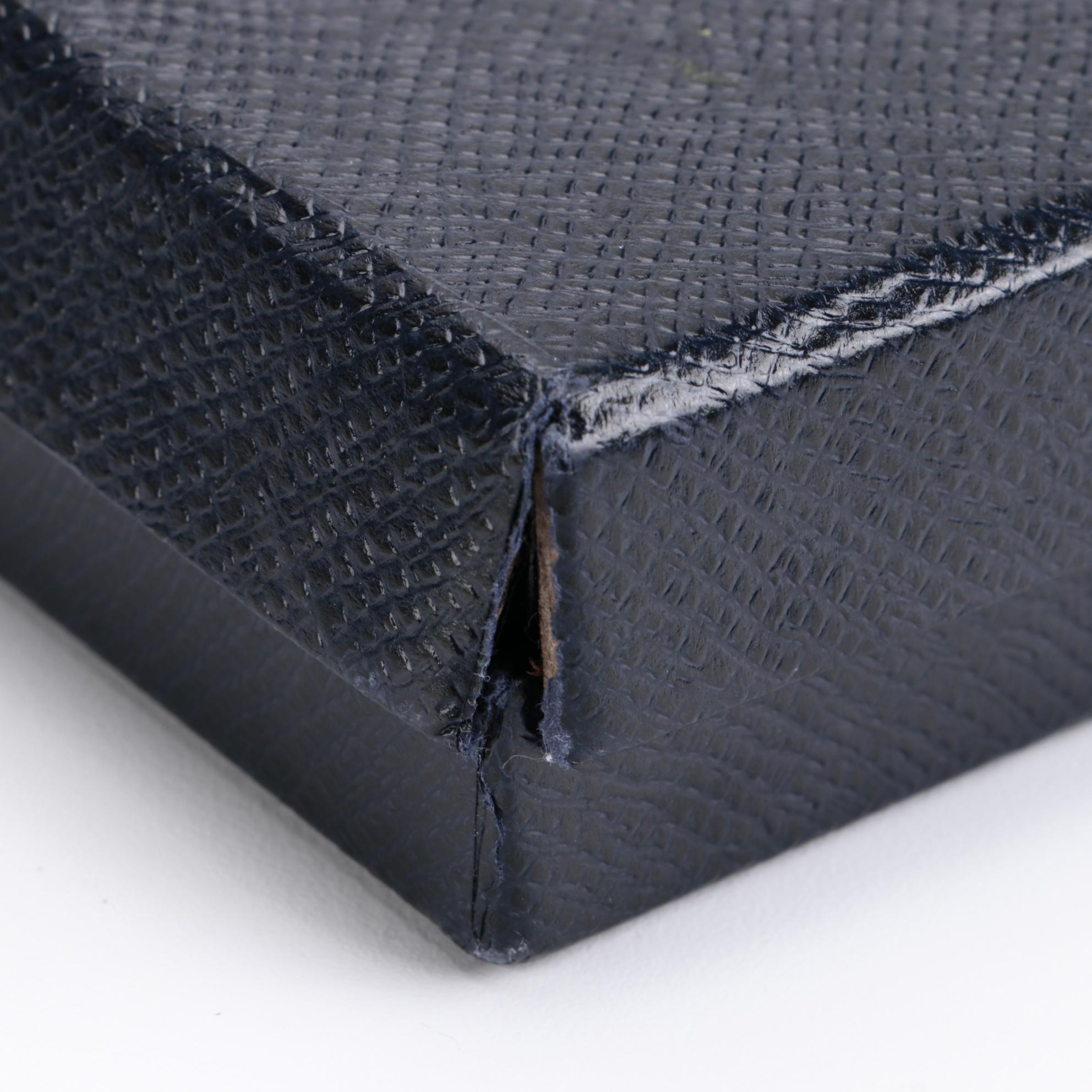 Prada Zip Portfolio Case in Black Saffiano Leather