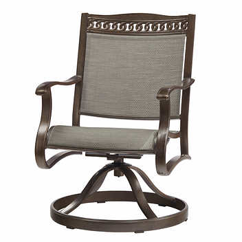 Agio "Cullman" Seven-Piece Sling Patio Dining Set