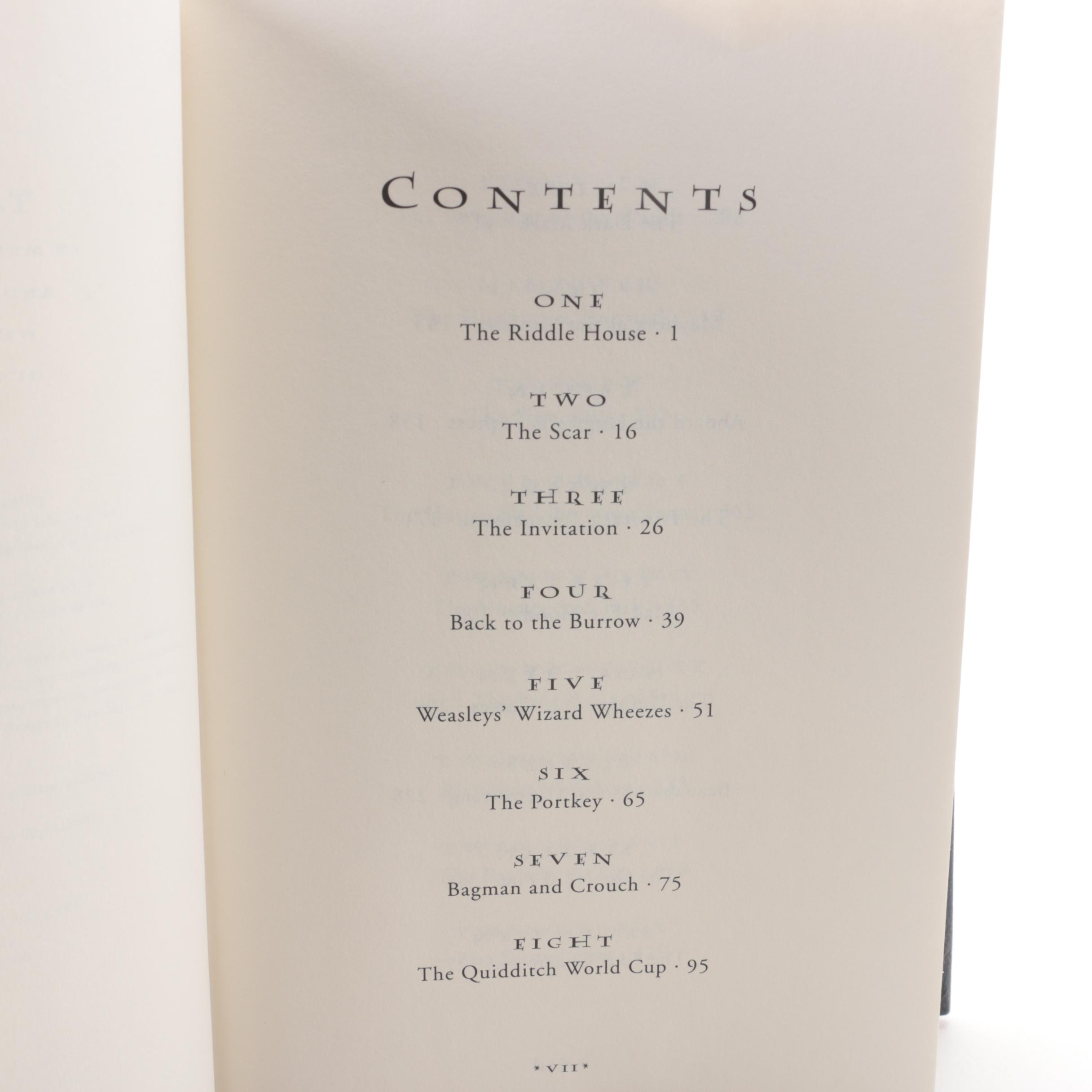 First American Edition "Harry Potter" Partial Series with "The Cursed Child"