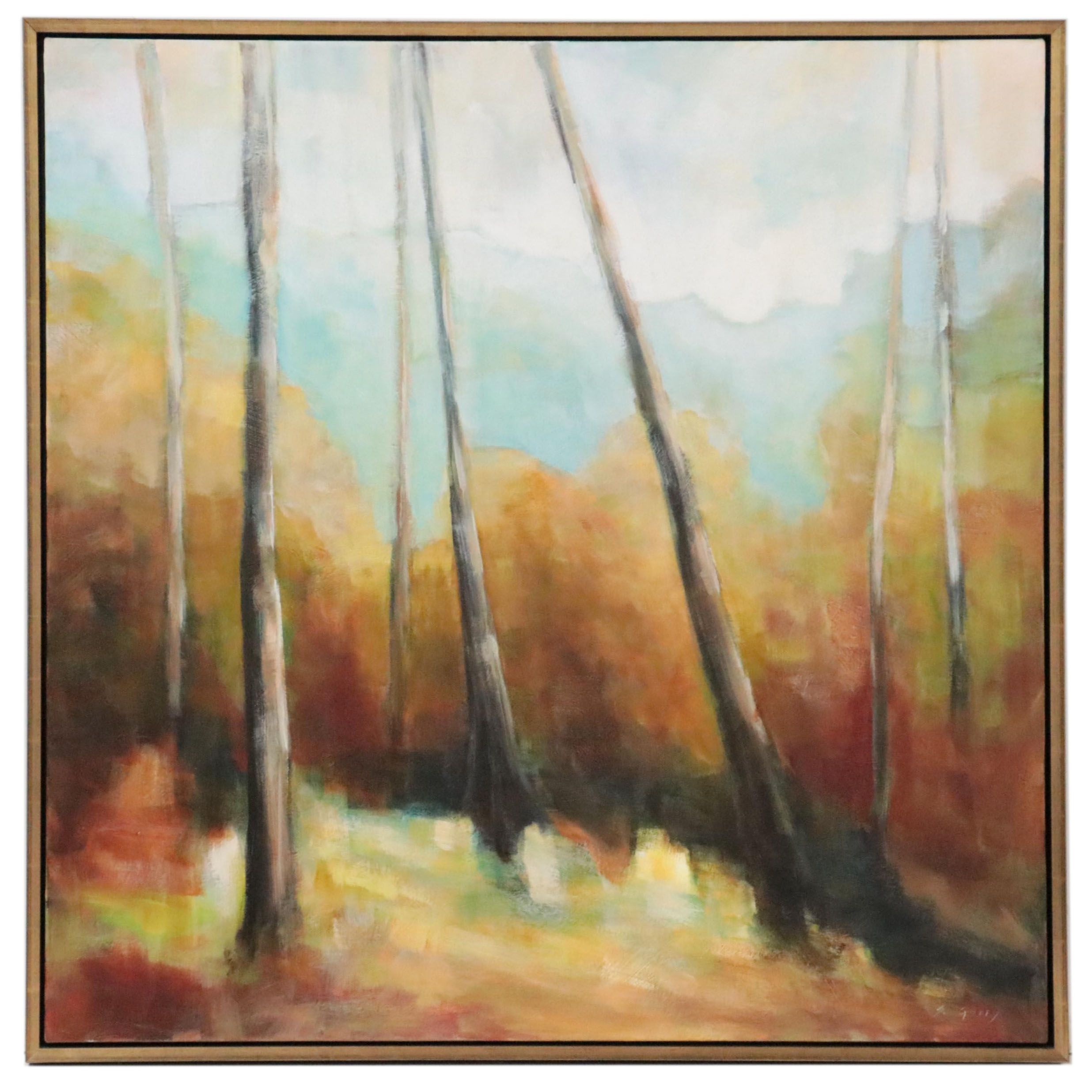 Shannon Godby Forest Landscape Acrylic Painting