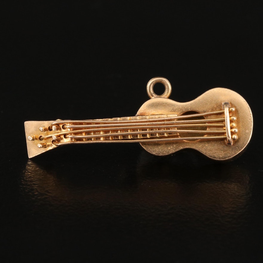 18K Guitar Charm