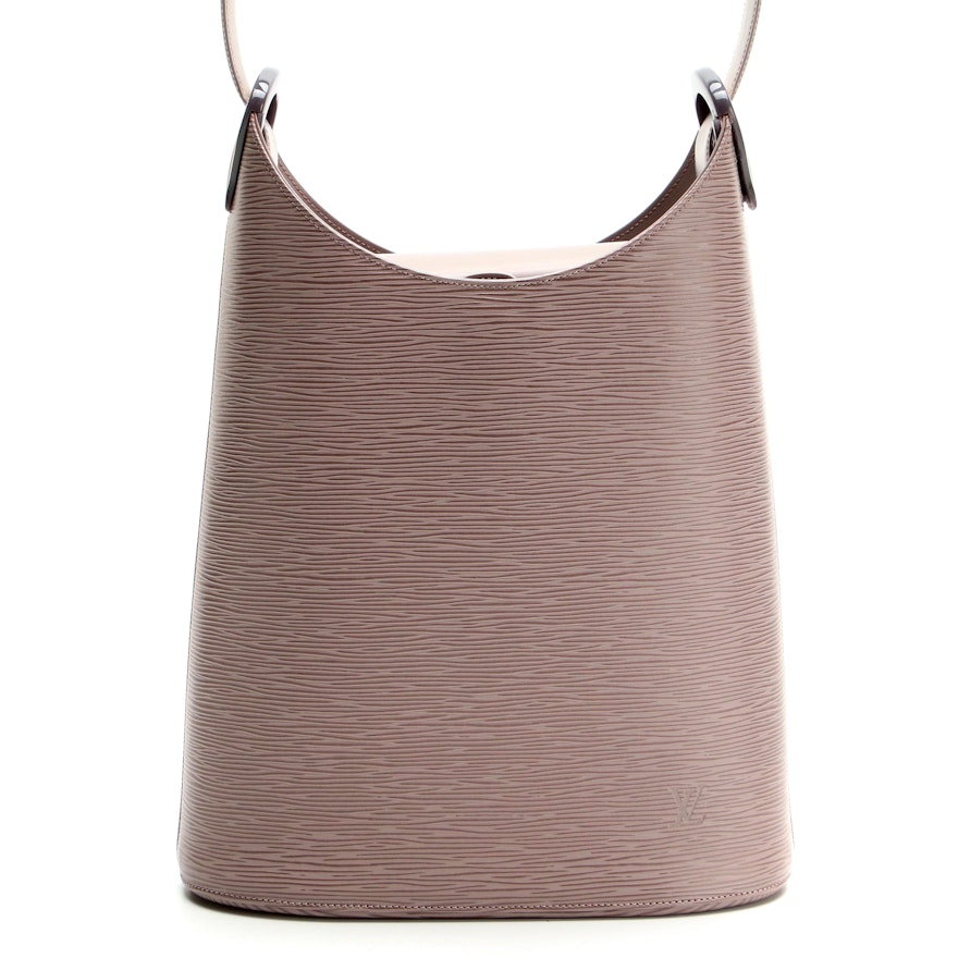 Louis Vuitton Verseau Bag in Lilac Epi and Smooth Leather