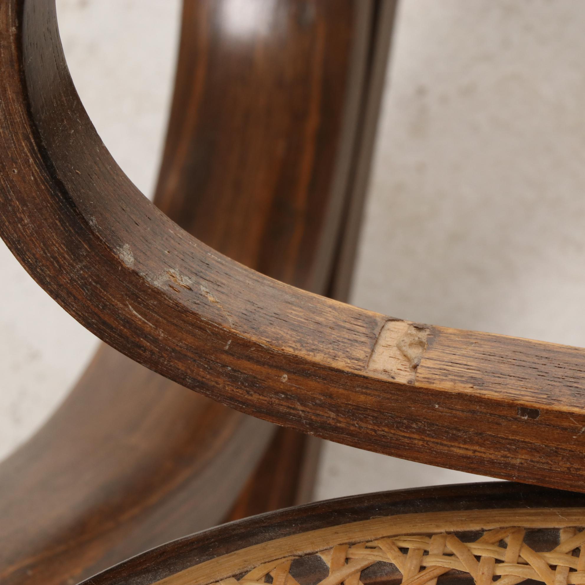 Thonet Style Bentwood and Cane Rocking Chair, Late 20th Century