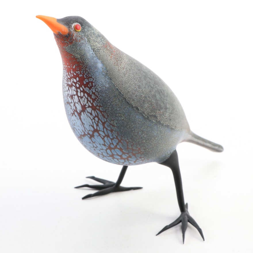 Shane Fero Handblown Studio Art Glass Bird