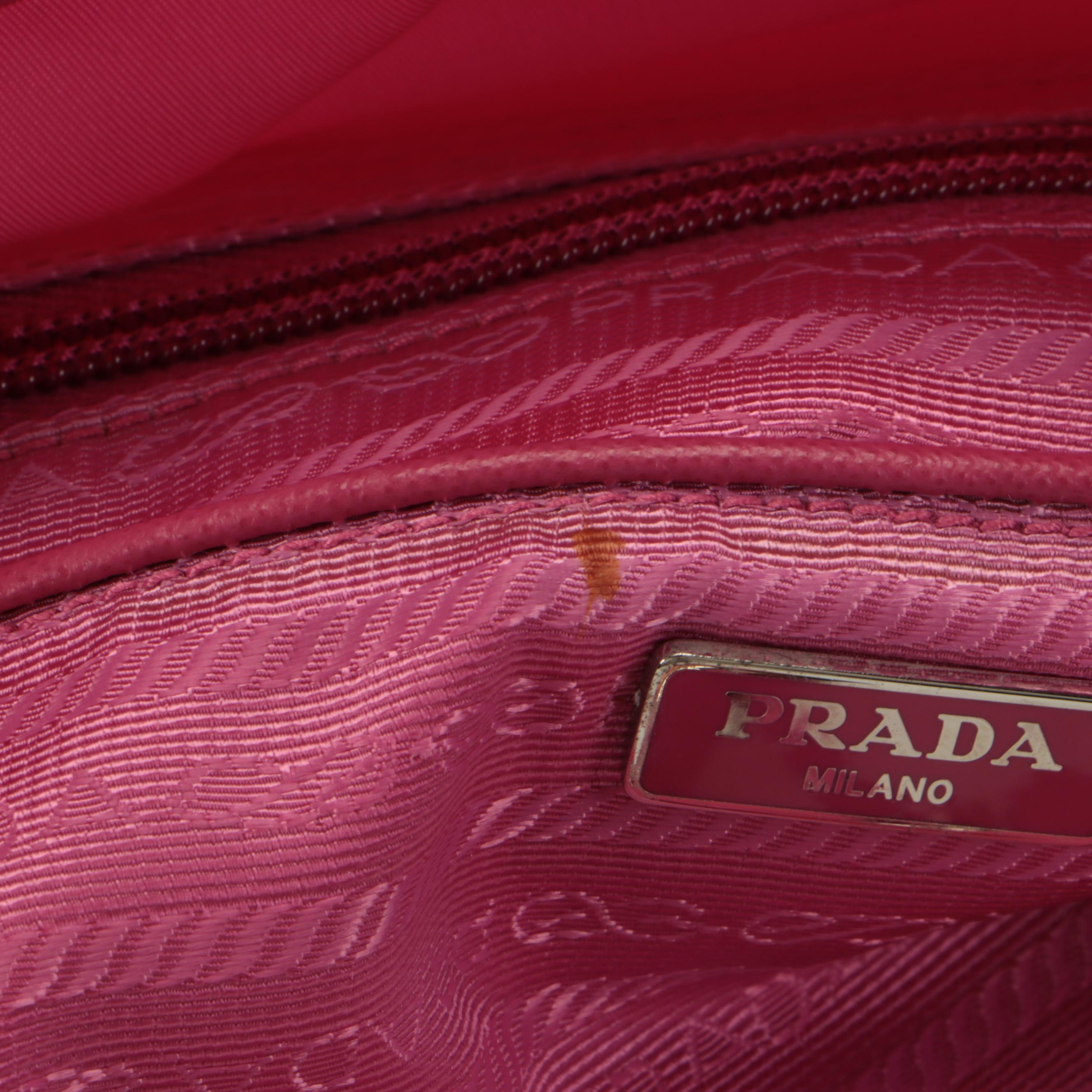 Prada Pink Tessuto Nylon Drawstring Backpack
