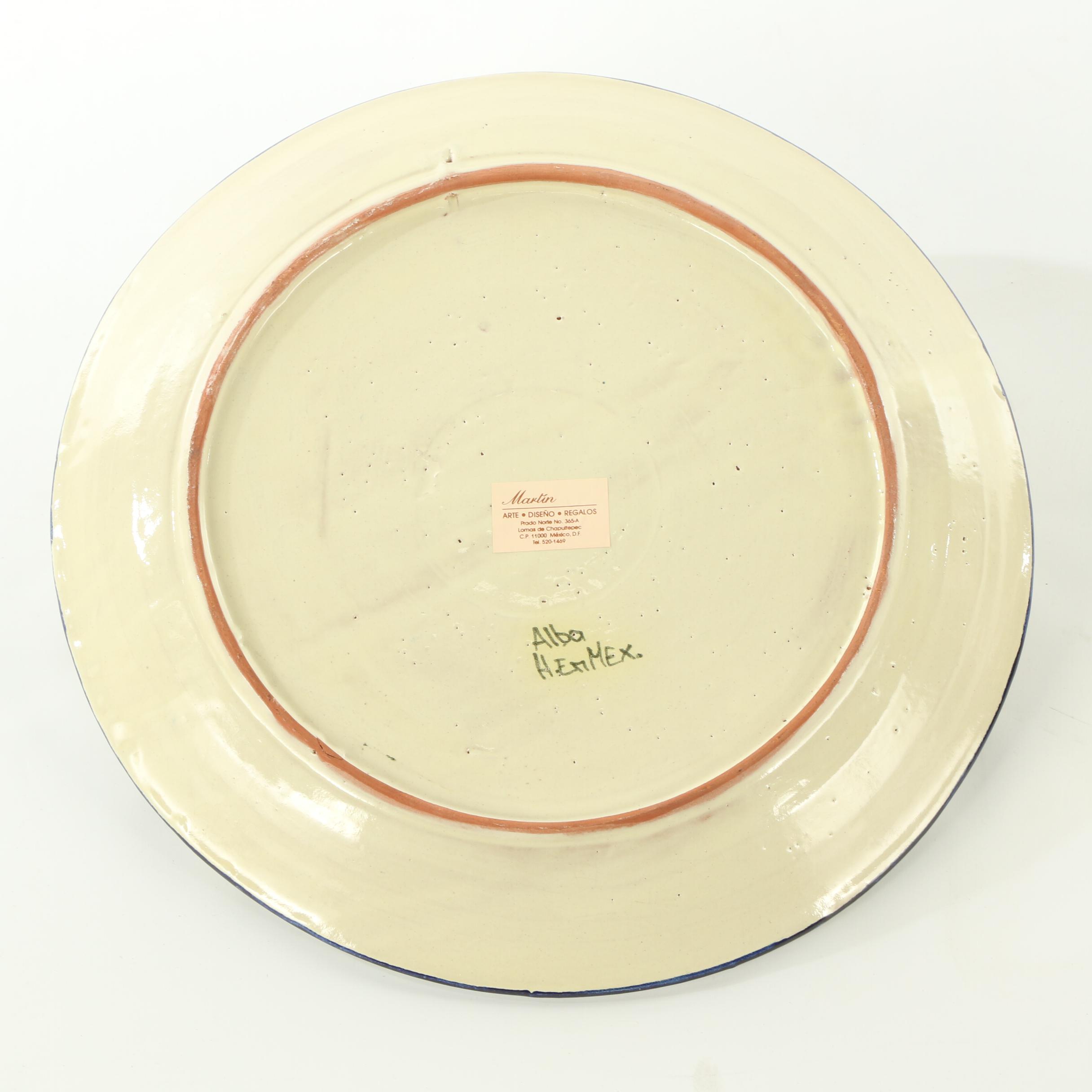 Mexican Hand-Painted Decorative Ceramic Plates