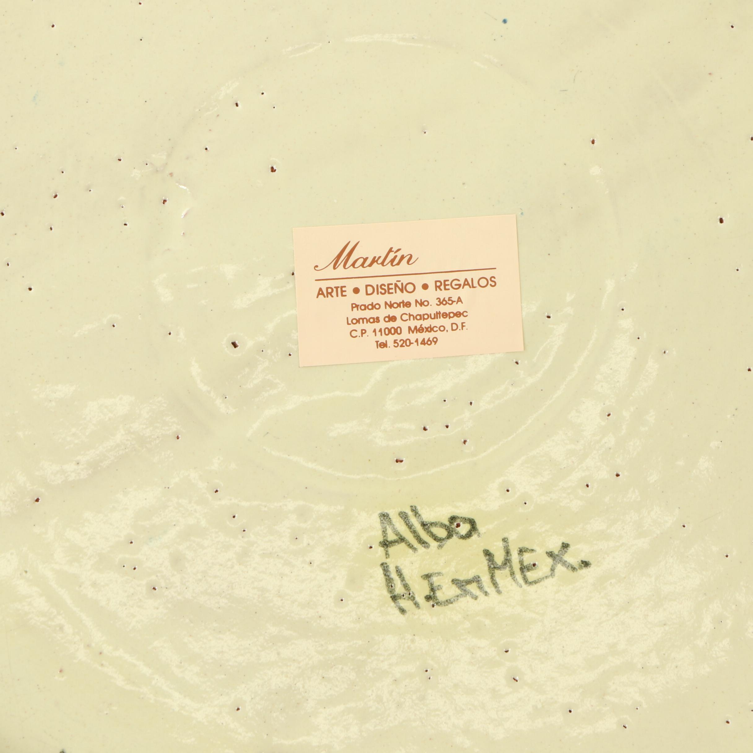 Mexican Hand-Painted Decorative Ceramic Plates