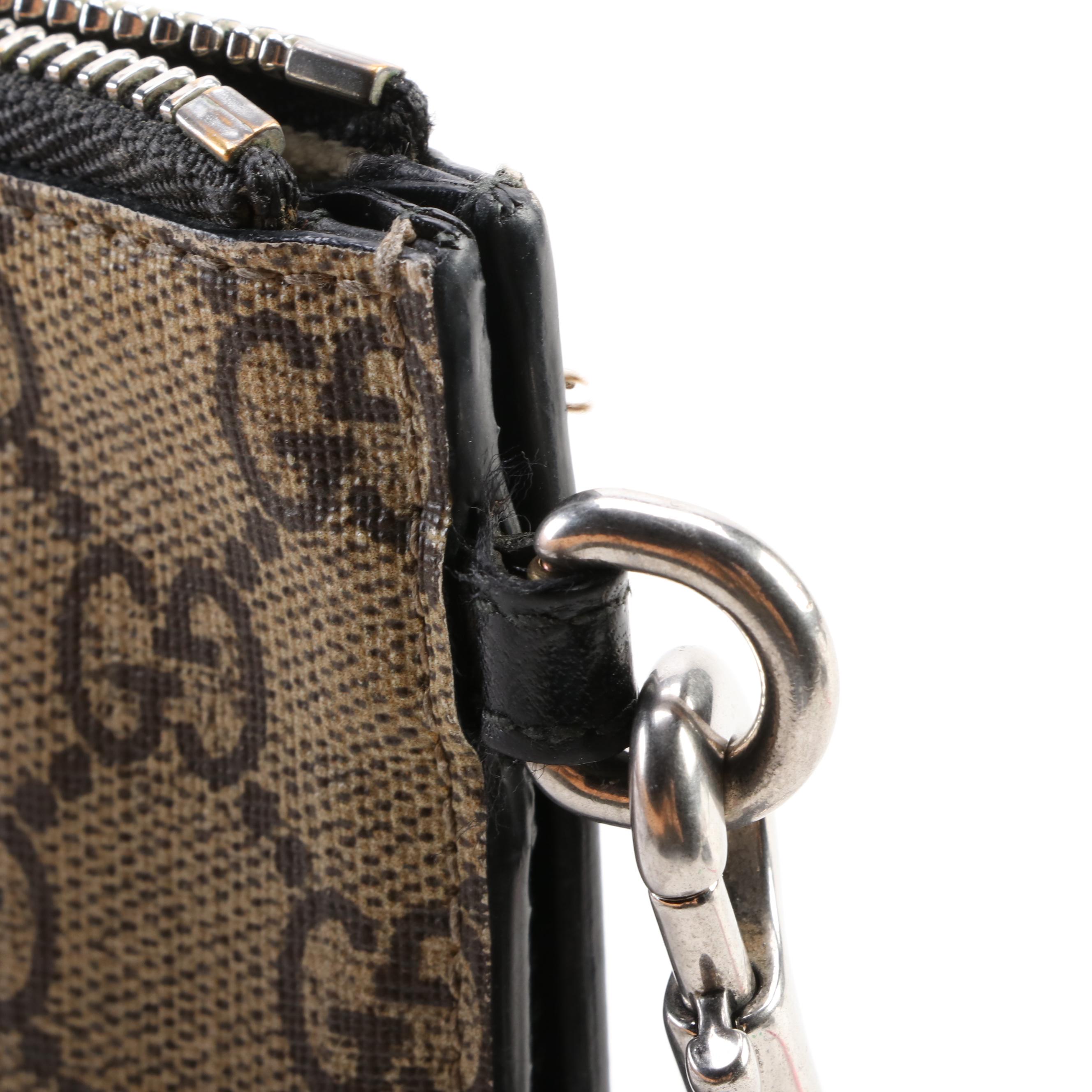 Gucci Bestiary Pouch in Bee "Blind For Love" Print GG Supreme Canvas