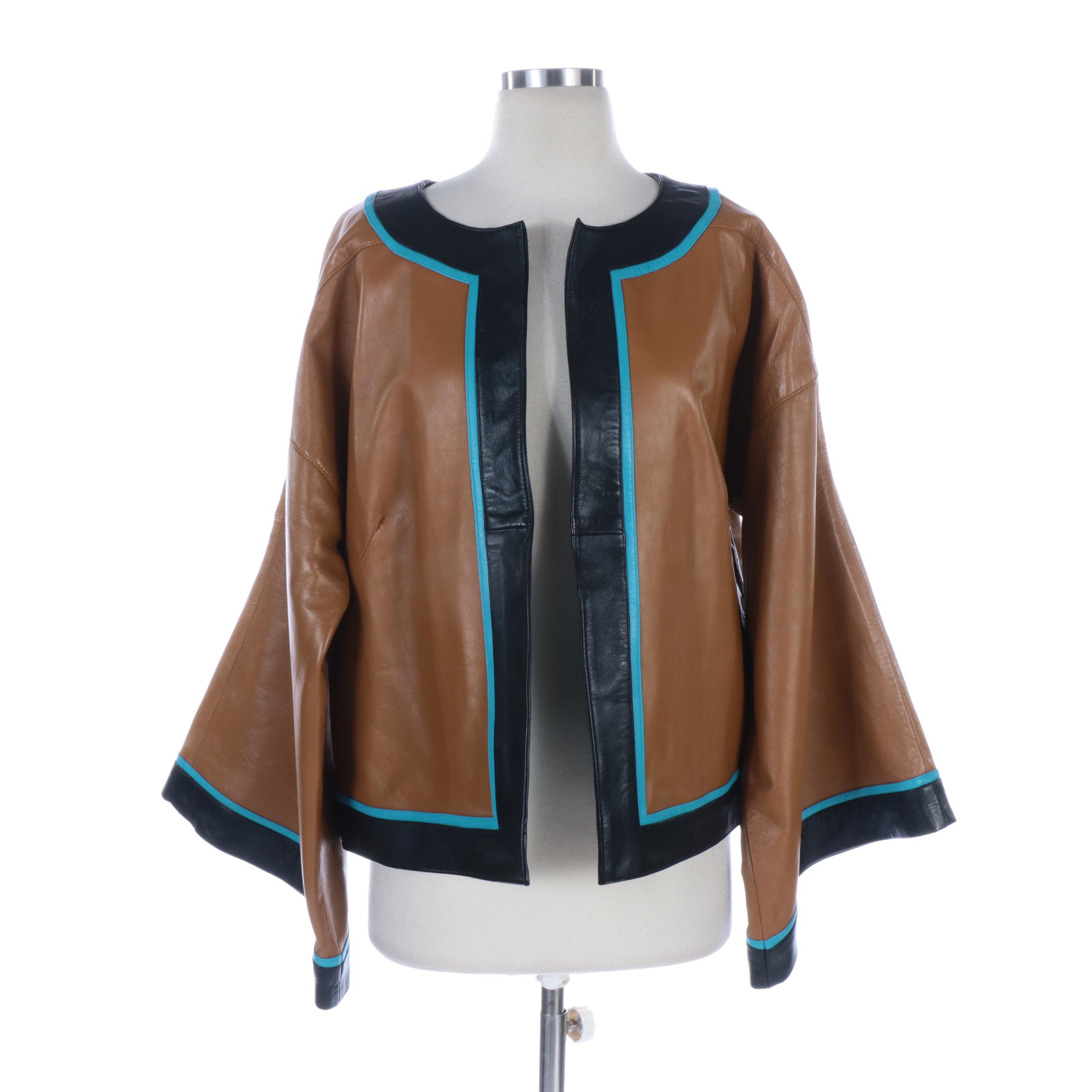 Barbara King "Grace in Flight" Butterfly Leather Jacket