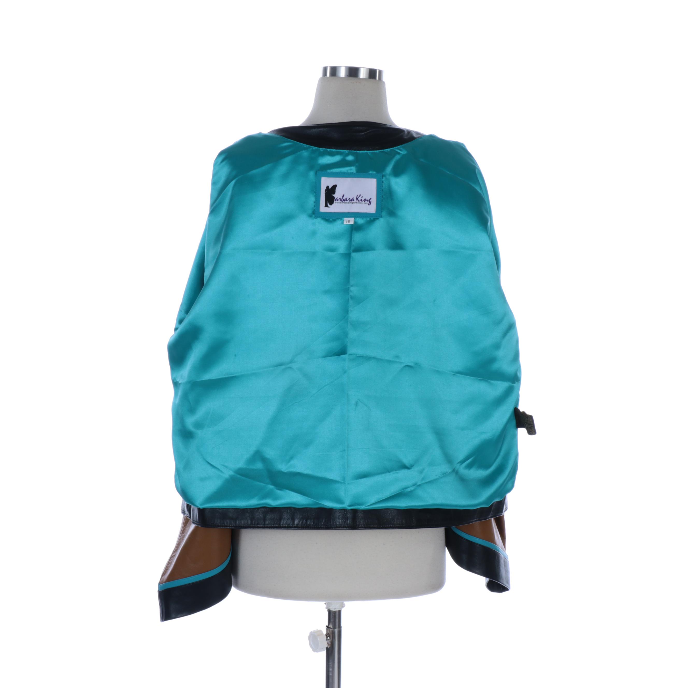 Barbara King "Grace in Flight" Butterfly Leather Jacket