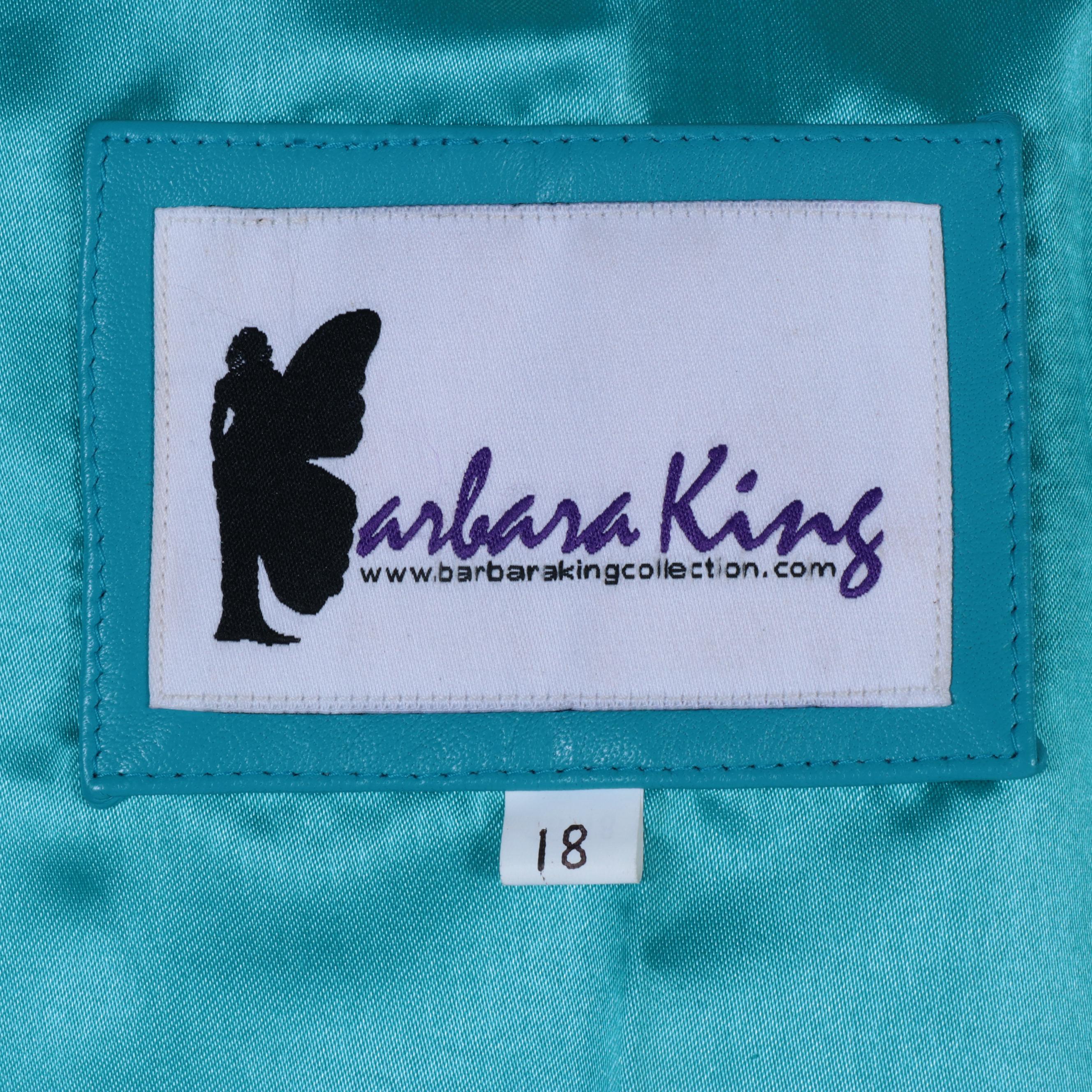 Barbara King "Grace in Flight" Butterfly Leather Jacket