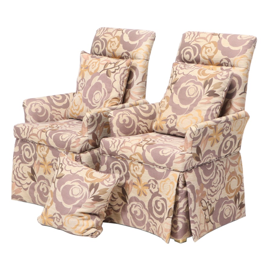 Pair of Custom-Upholstered Armchairs