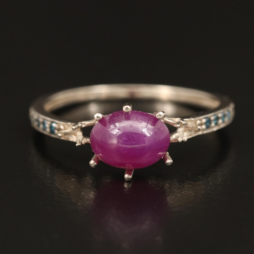 14K Ruby and Diamond Ring