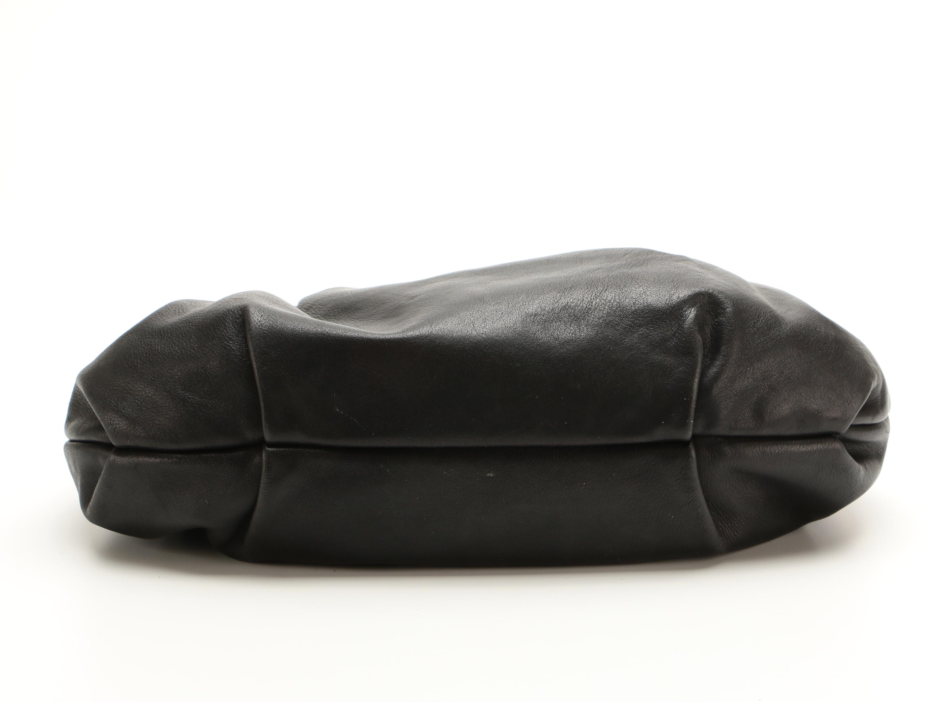 Prada Shoulder Bag in Black Soft Calfskin Leather