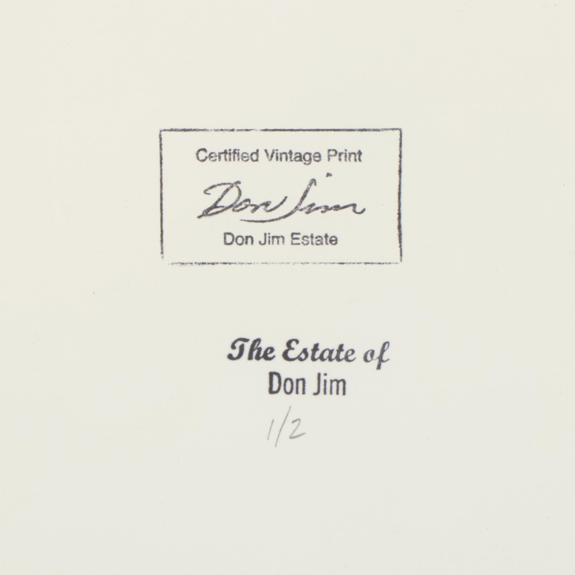 Don Jim Solarized Silver Gelatin Photograph from "Lavish Lola," Circa 1985