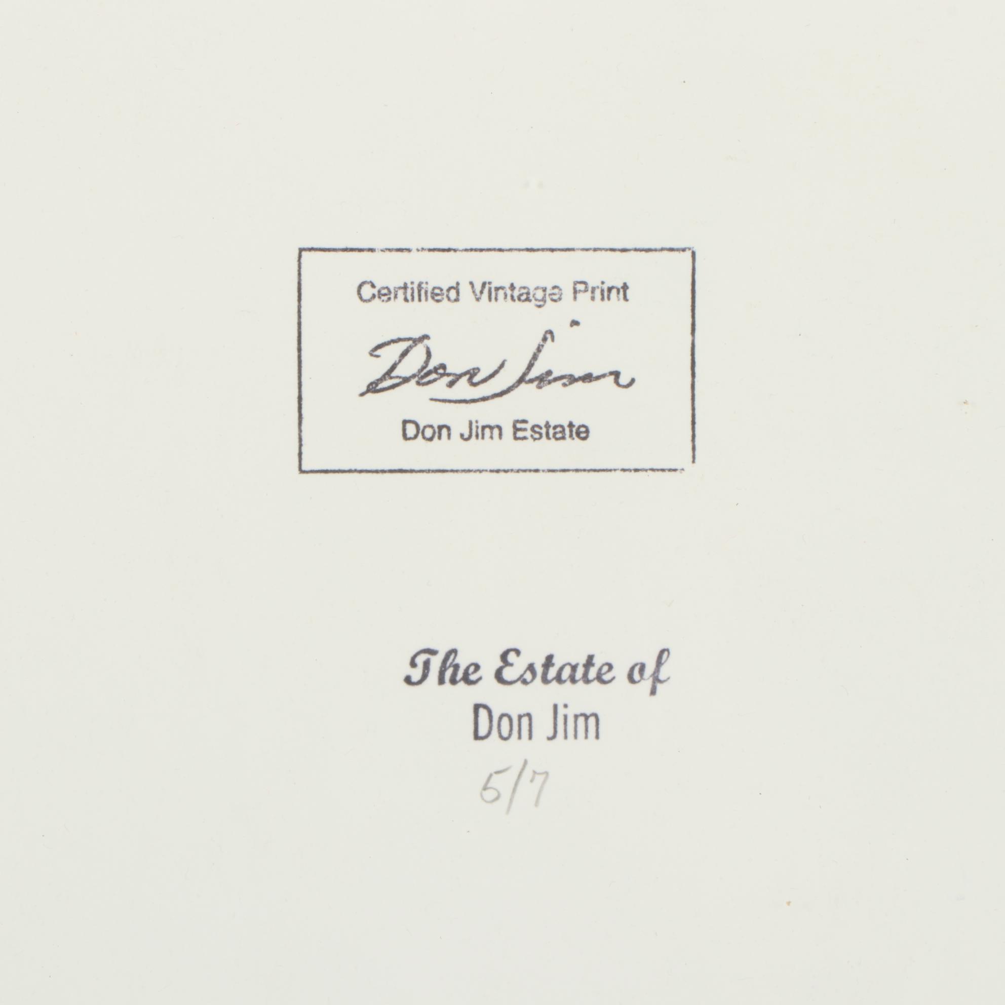 Don Jim Solarized Silver Gelatin Photograph from "Lavish Lola," Circa 1985