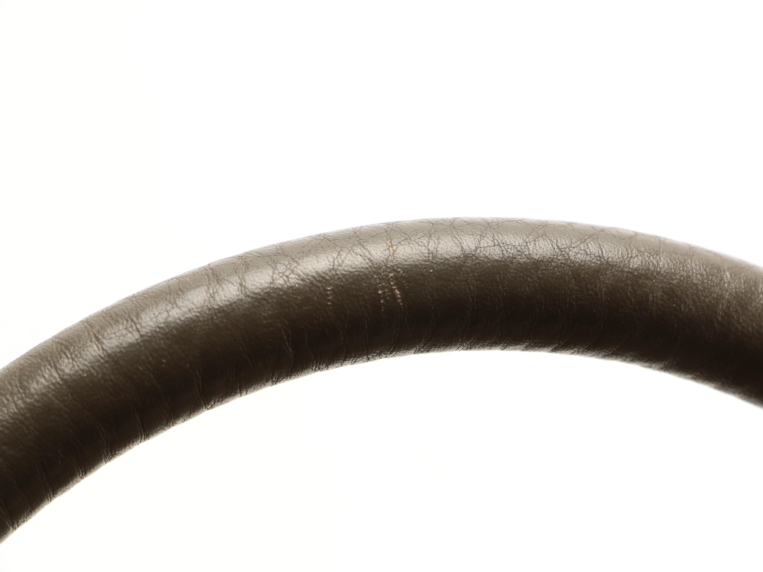 Prada Gray Pebbled Leather Shoulder Bag