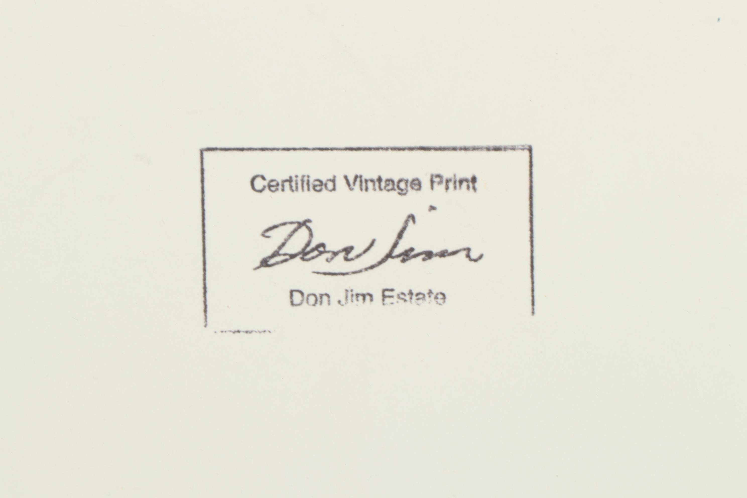 Don Jim Silver Gelatin Photograph and Photo Negative "Sassy," Late 20th Century