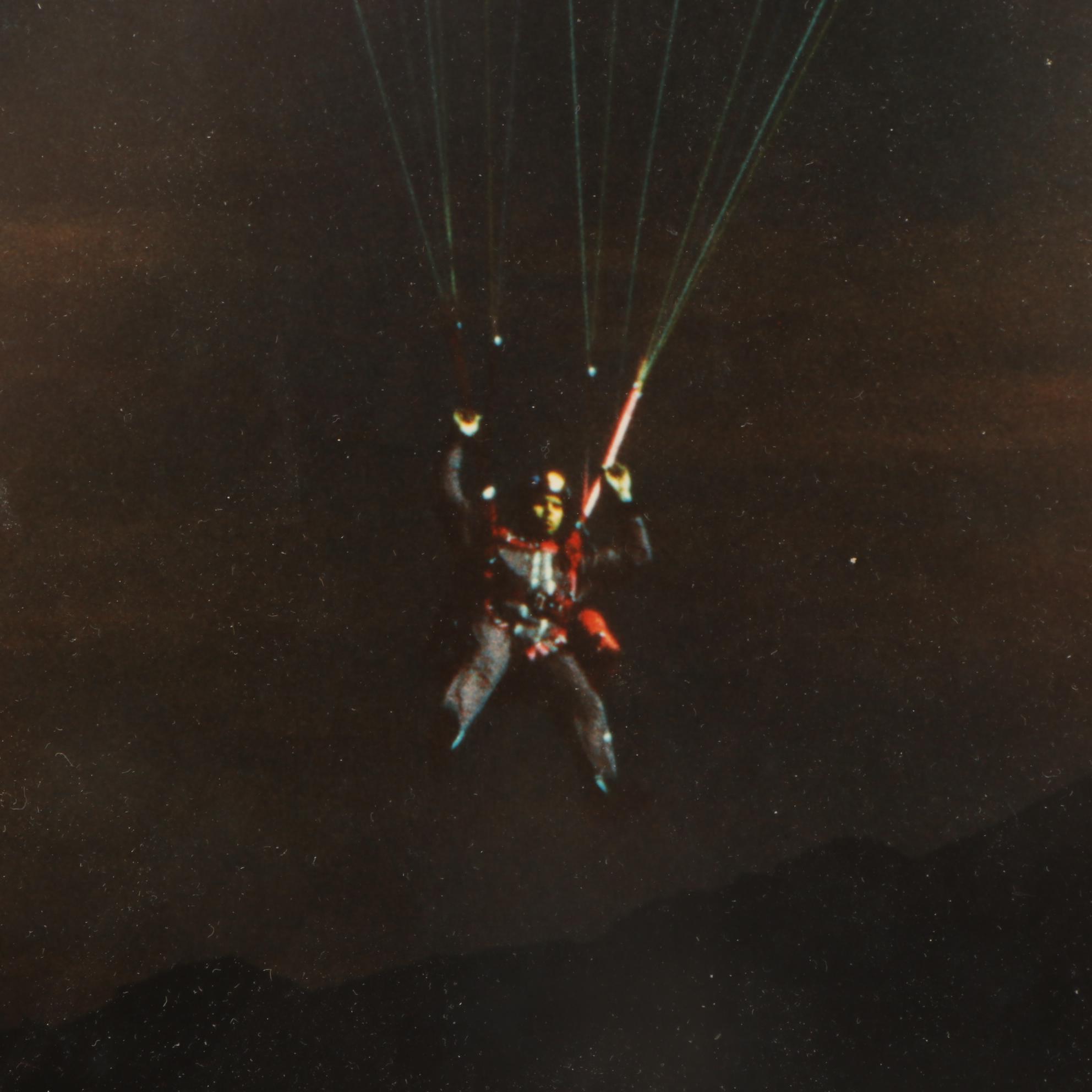 Don Jim Cibachrome Photograph "Parachuting with the Full Moon," Circa 1970