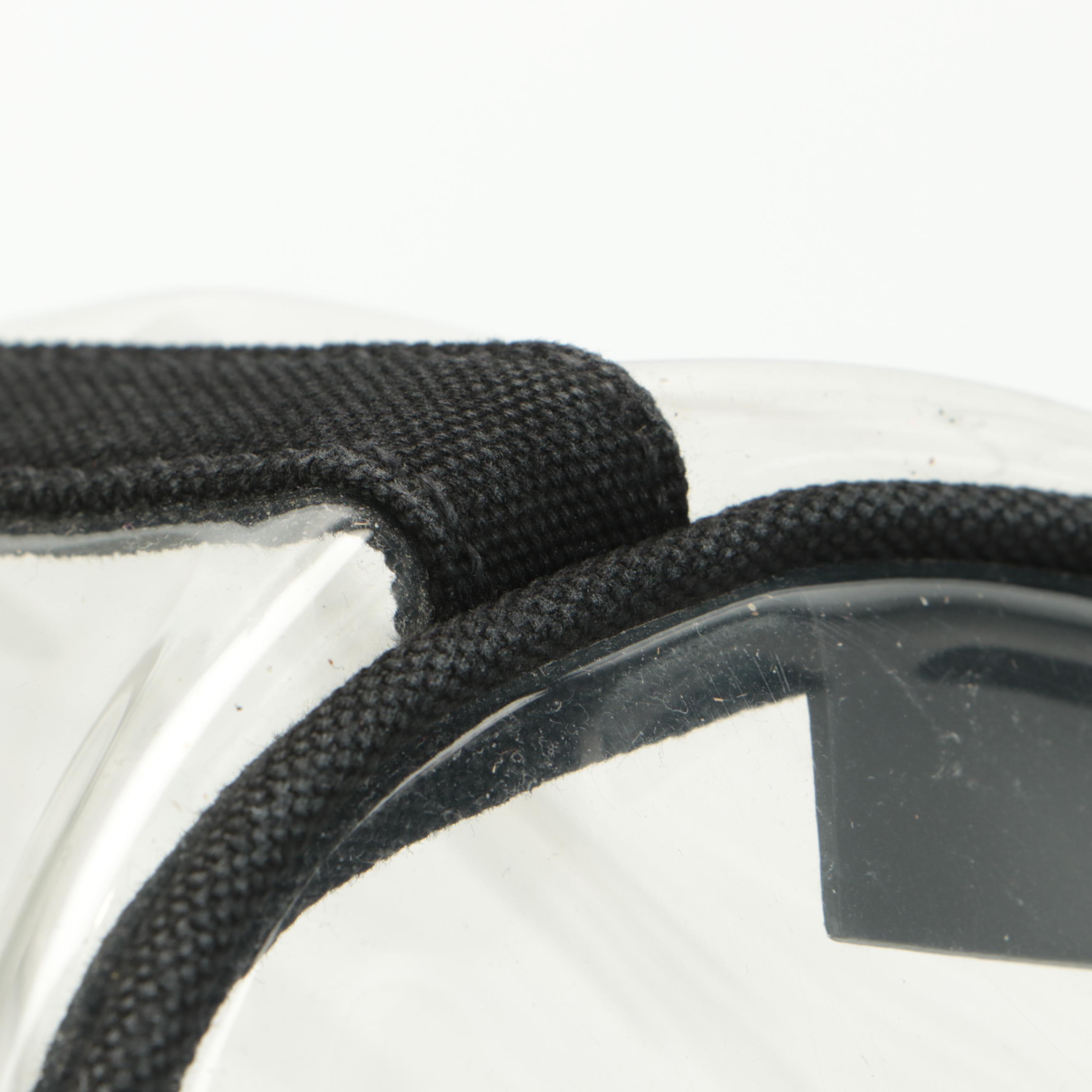 Prada Logo Beach Tote 1BG166 in Transparent Vinyl with Canvas and Leather Trim