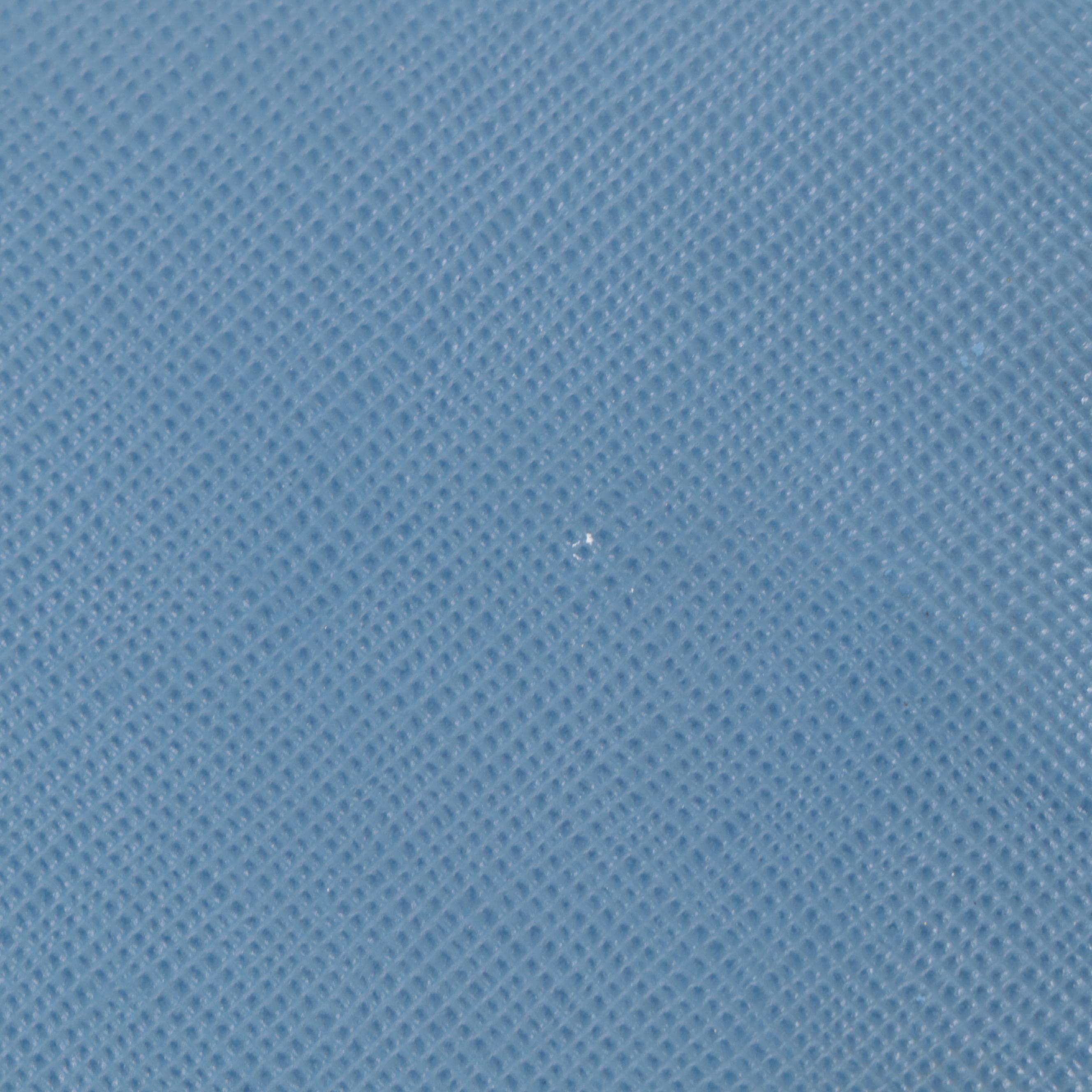 Prada Blue Saffiano Leather Wallet on Chain