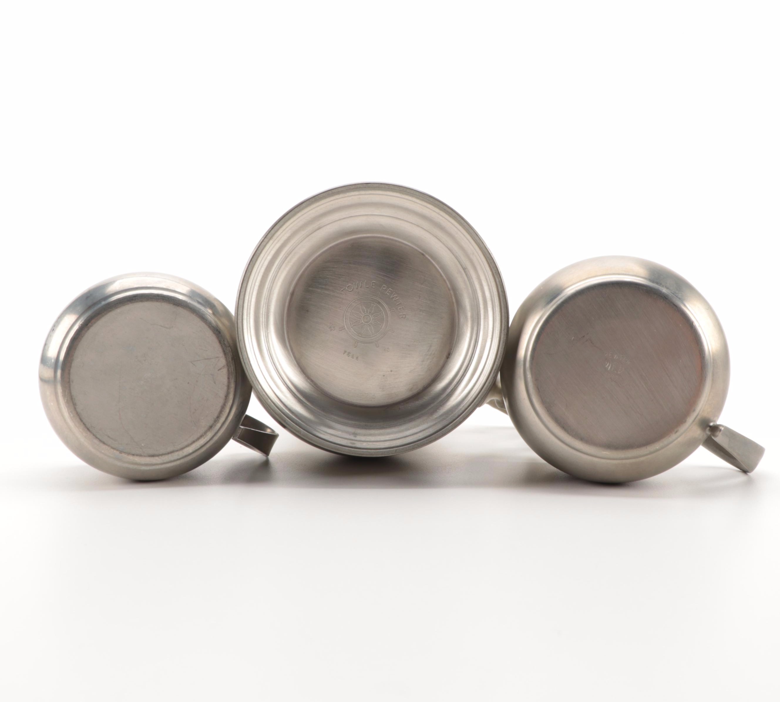 Towle, Daalderop, and More Pewter Stemware, Tableware, and Décor