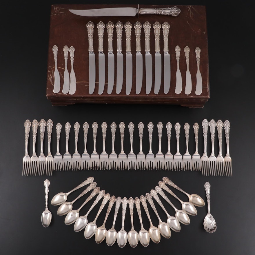 Reed and Barton "French Renaissance" Sterling Silver Flatware with Gorham Spoon