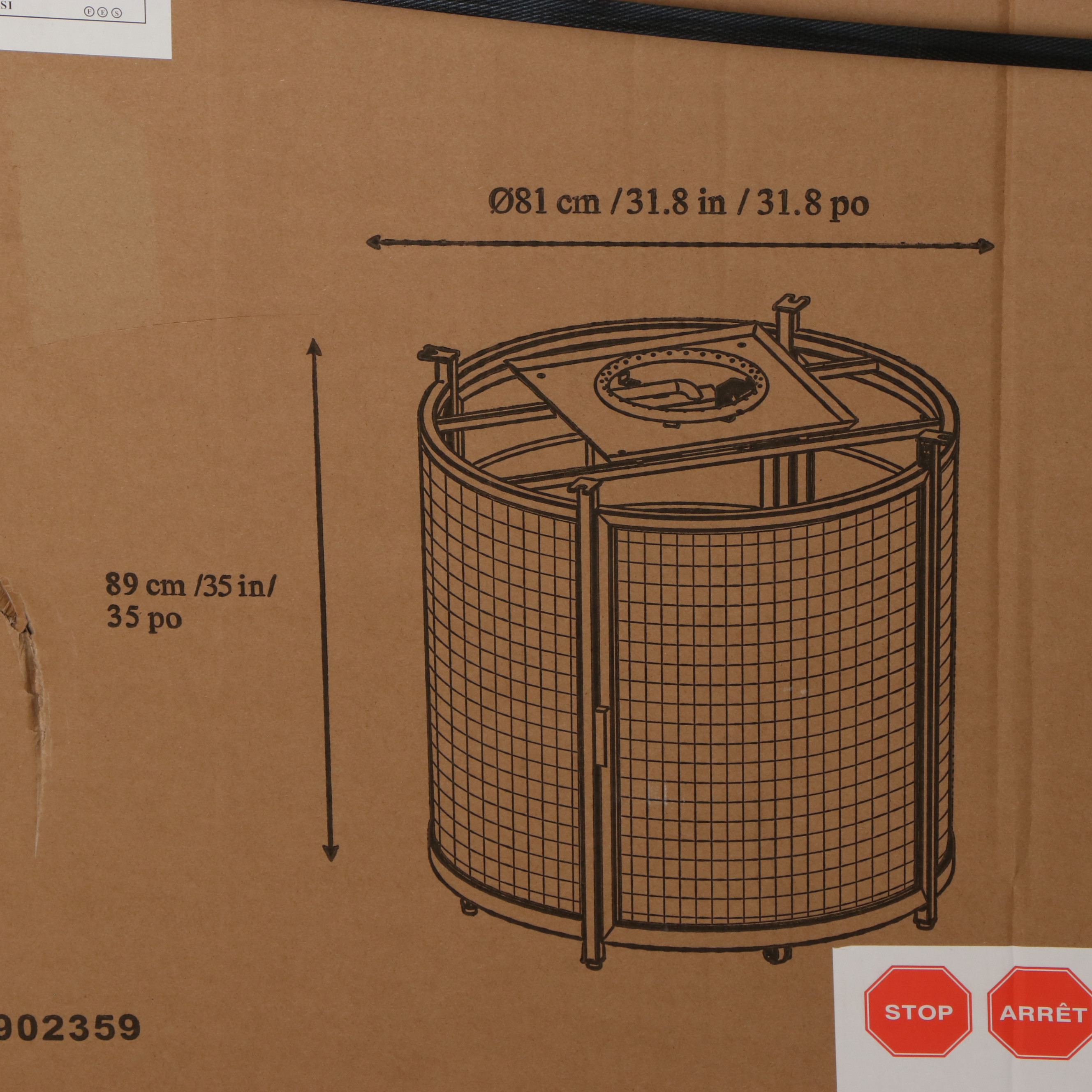 Agio "McKenzy" Nine-Piece Fire High-Top Patio Dining Set