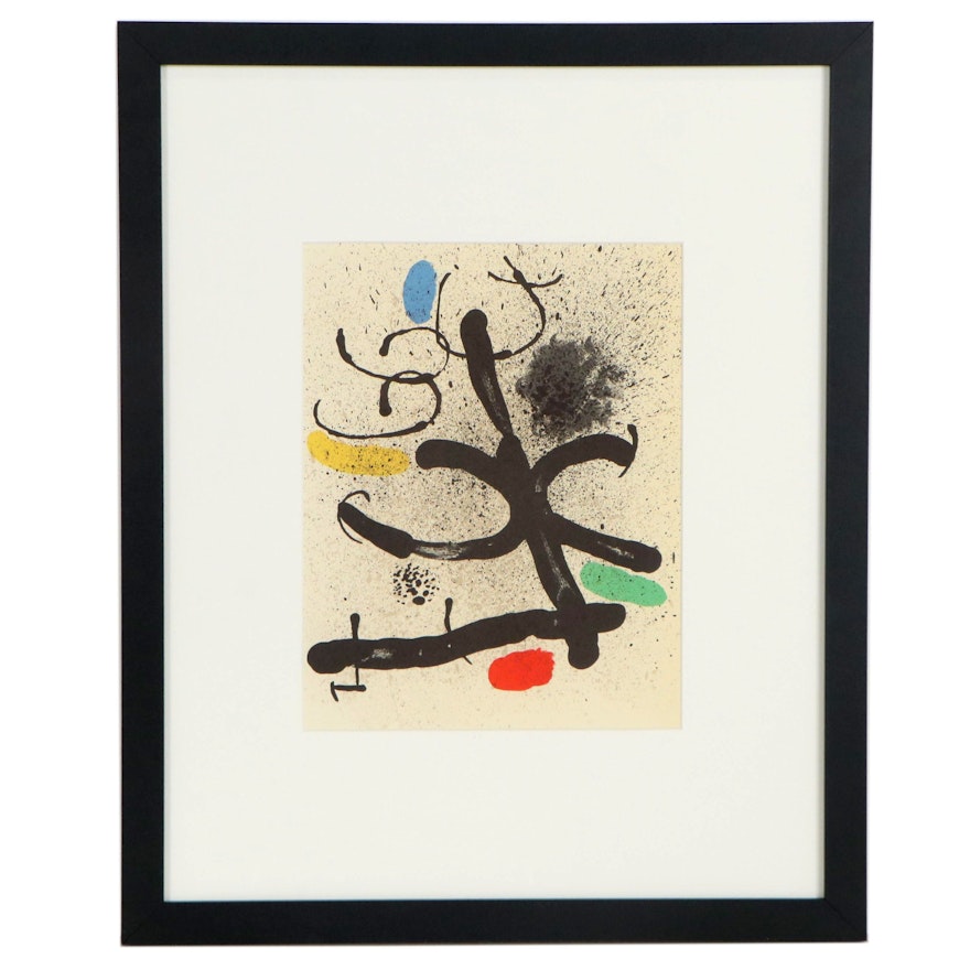 Joan Miró Lithograph for "Derrière le Miroir," 1971