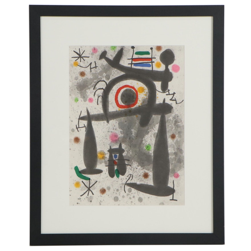 Joan Miró Lithograph for "Derrière le Miroir," 1971