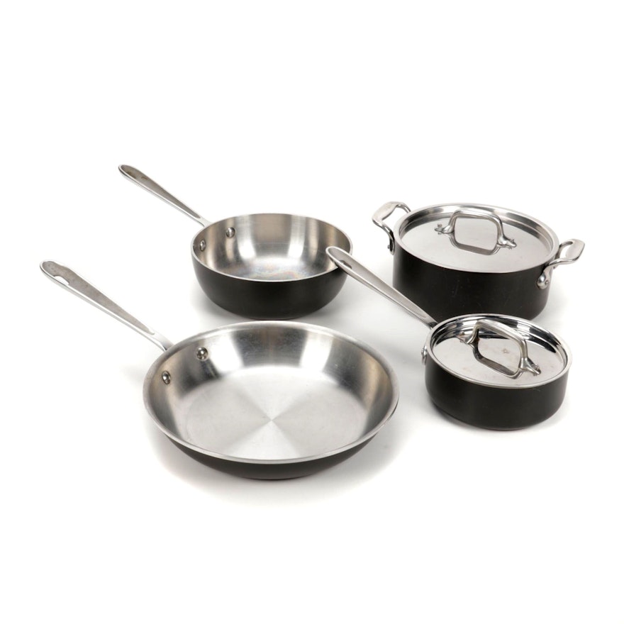 All-Clad Stainless Steel Cookware 4-Piece Set