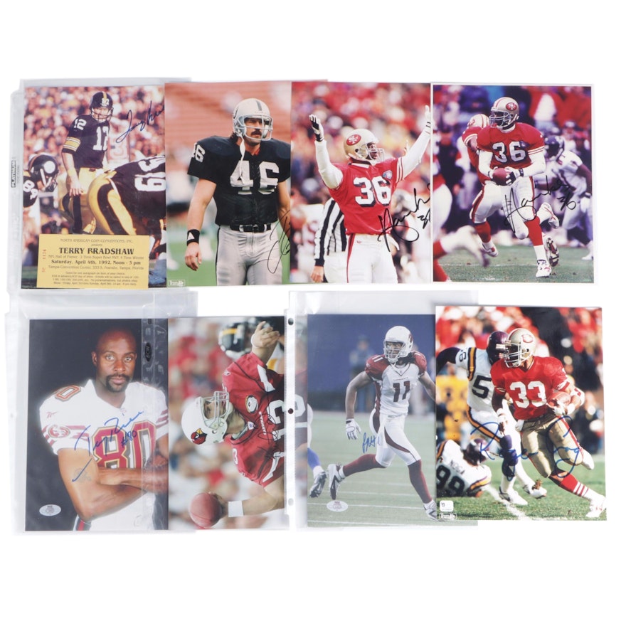 Jerry Rice, Terry Bradshaw, Kurt Warner, Roger Craig, More NFL Photo Prints, COA