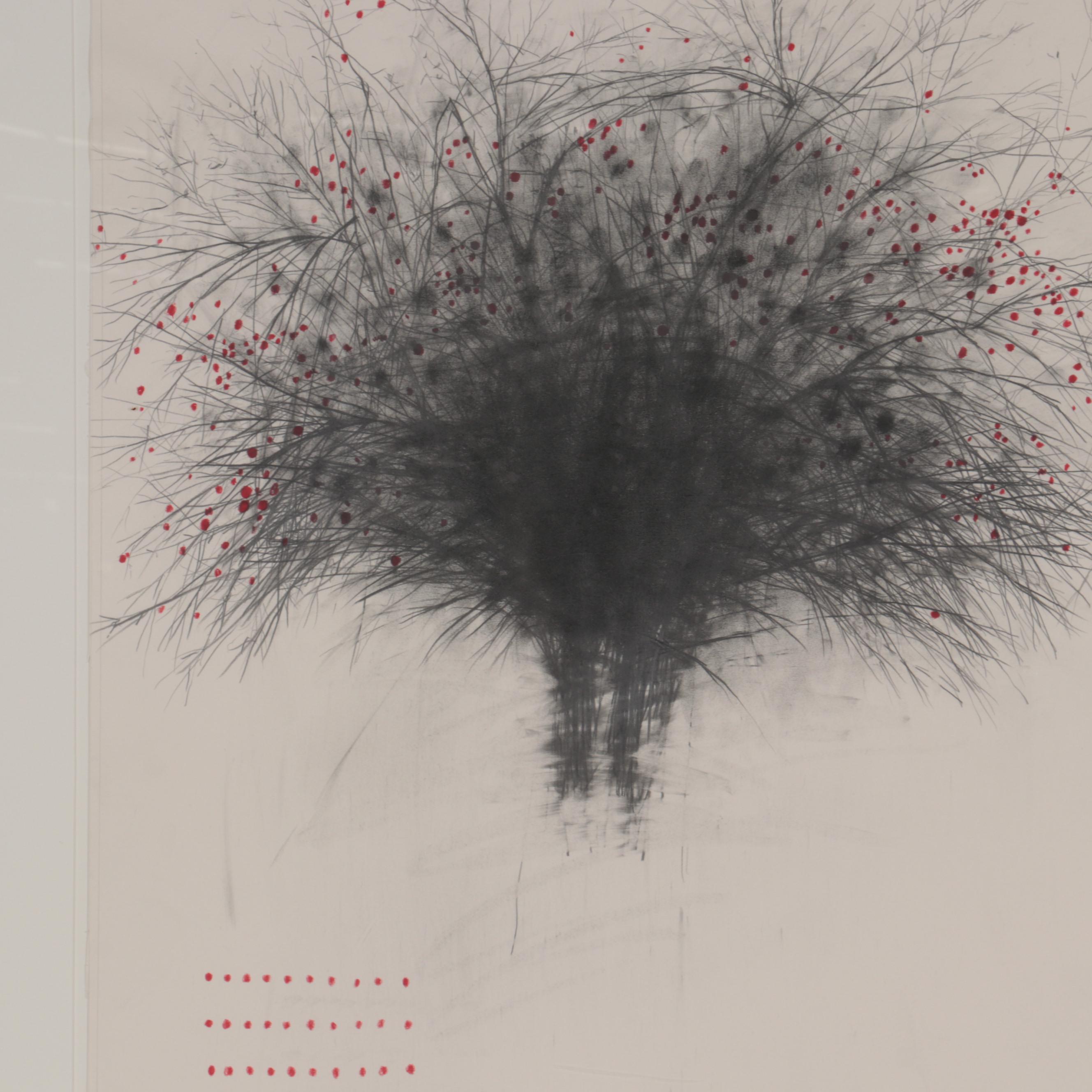 Paul Rotterdam Graphite and Pastel Drawing, 1988