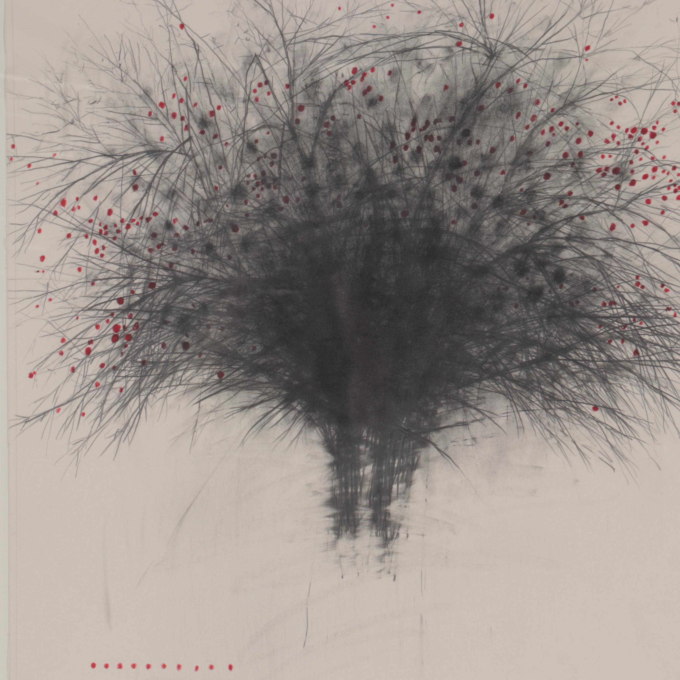 Paul Rotterdam Graphite and Pastel Drawing, 1988