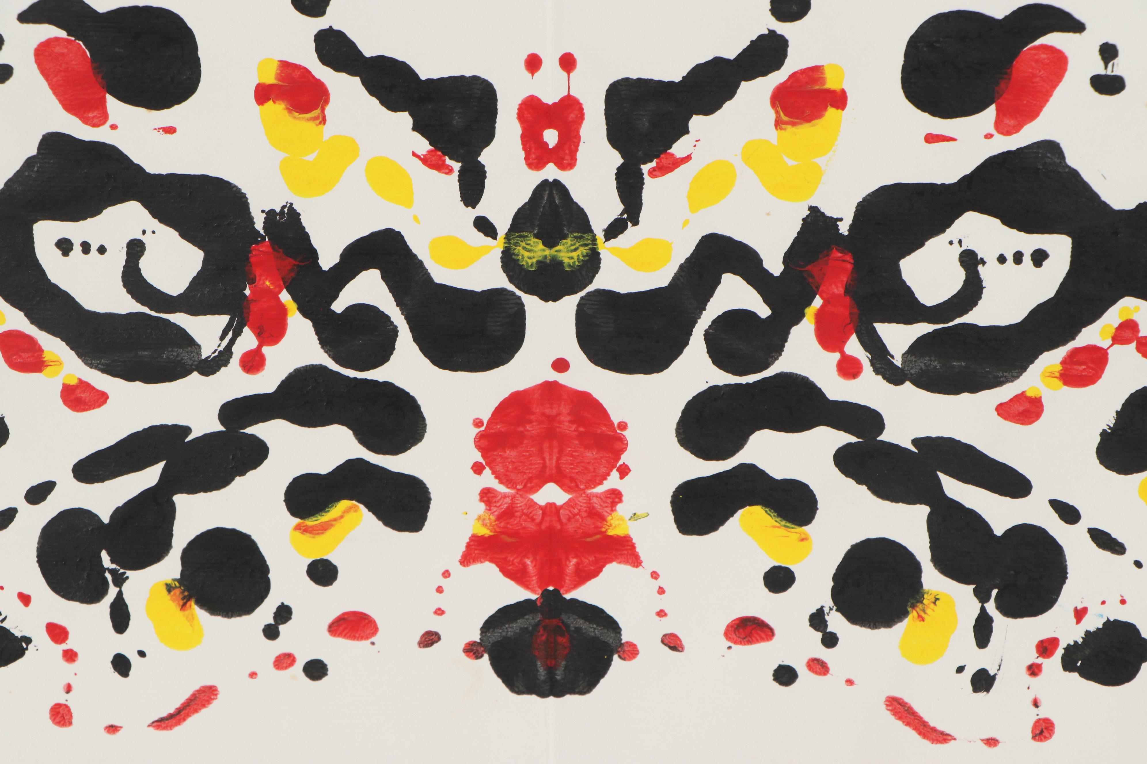 Bhakti Baxter Ink Portrait and Abstract Acrylic Painting