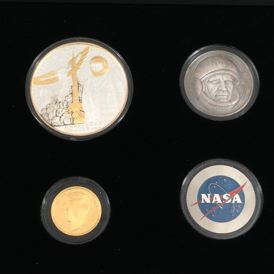 40th Anniversary First Men in Space Gold and Silver Coin Set