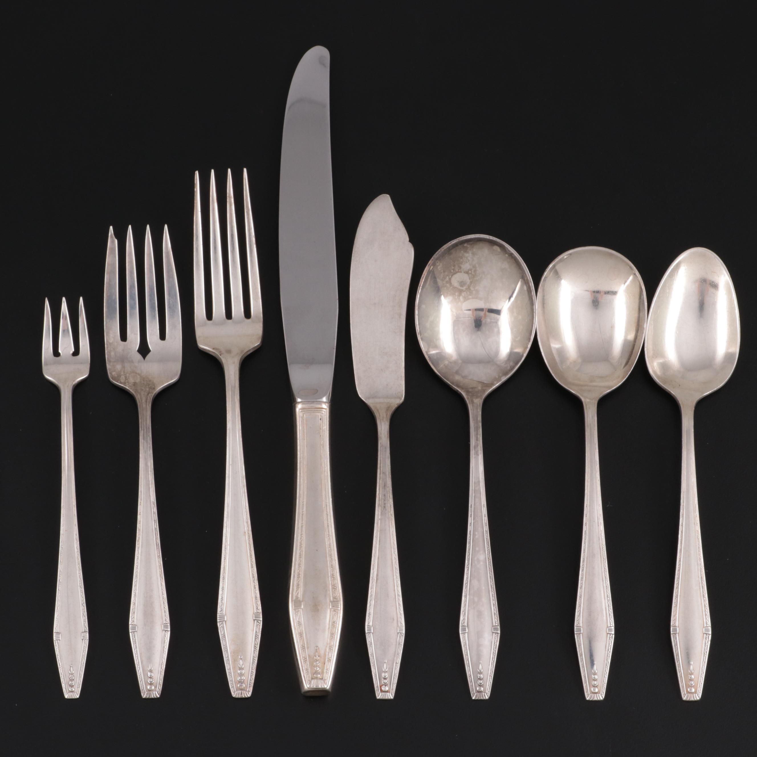 State House "Formality" Sterling Silver Flatware, Mid to Late 20th Century
