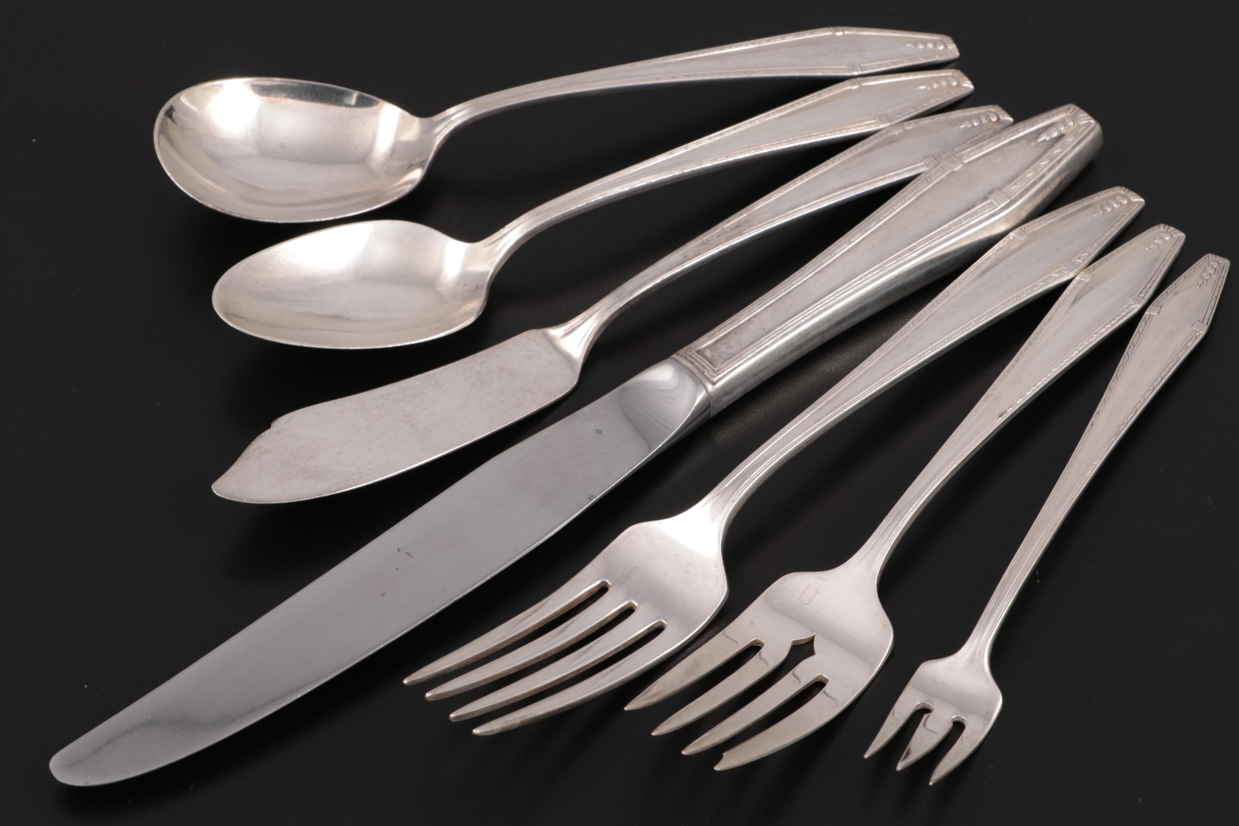 State House "Formality" Sterling Silver Flatware, Mid to Late 20th Century
