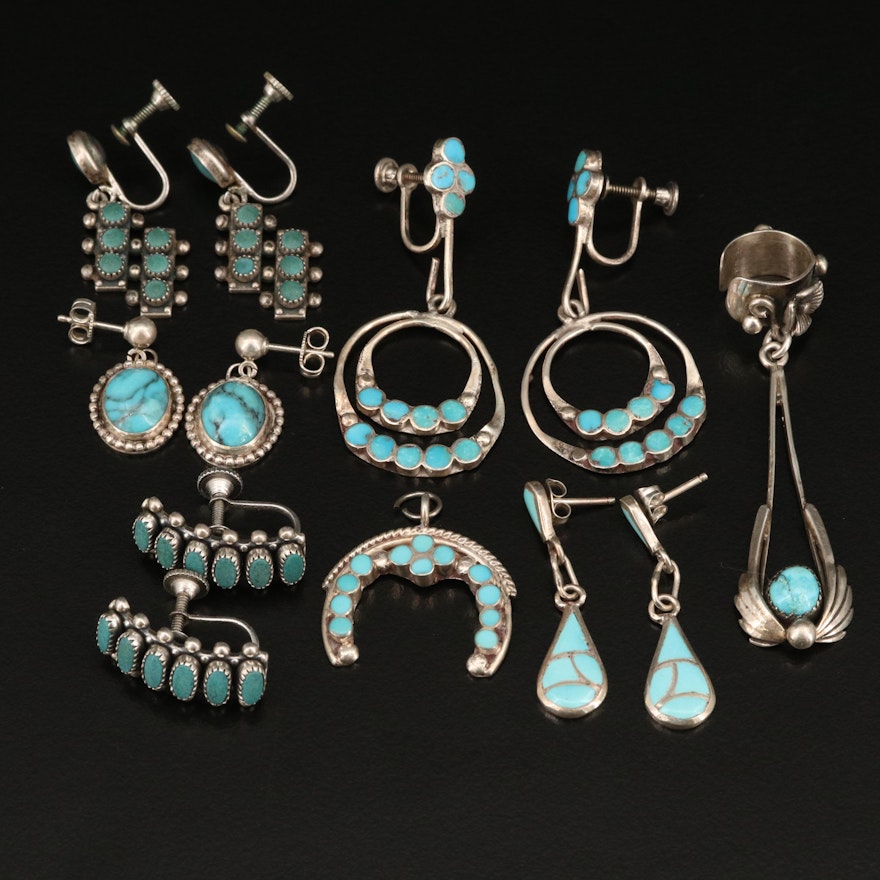 Sterling Turquoise Earrings