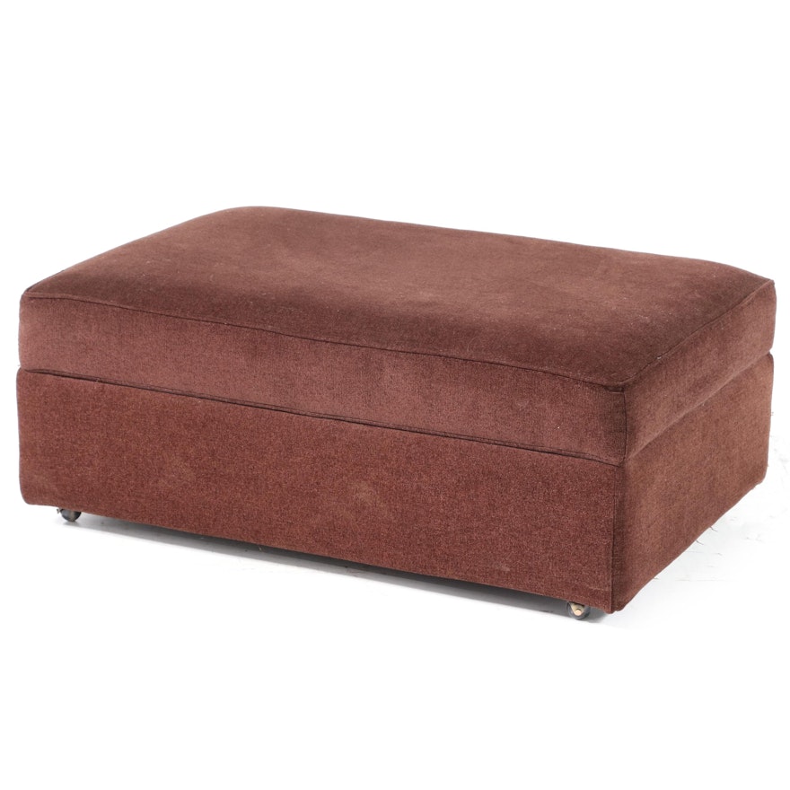 Camden Collection Upholstered Hinged-Lid Cocktail Ottoman