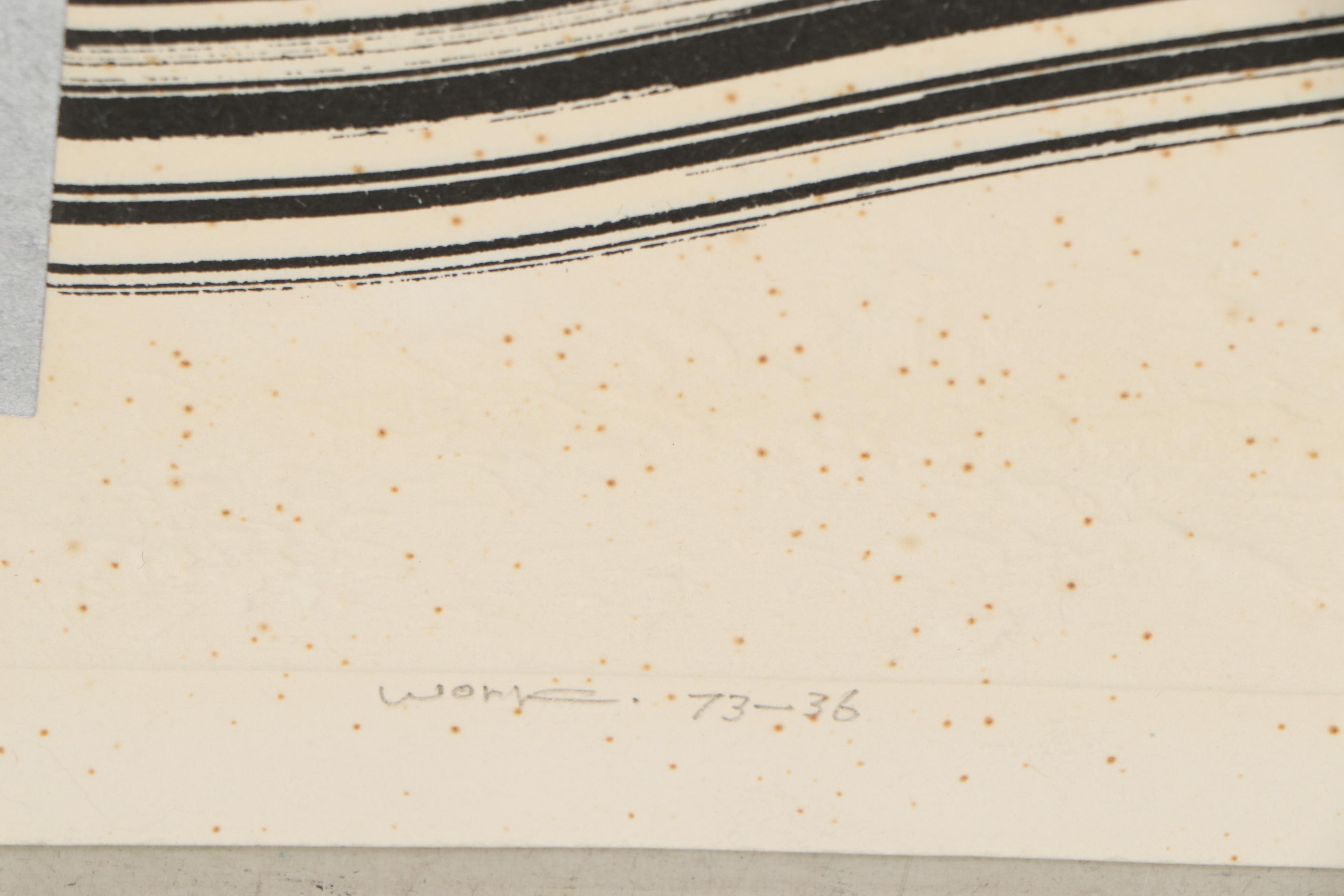 Haku Maki Embossed Woodblock "Work 73 - 36"