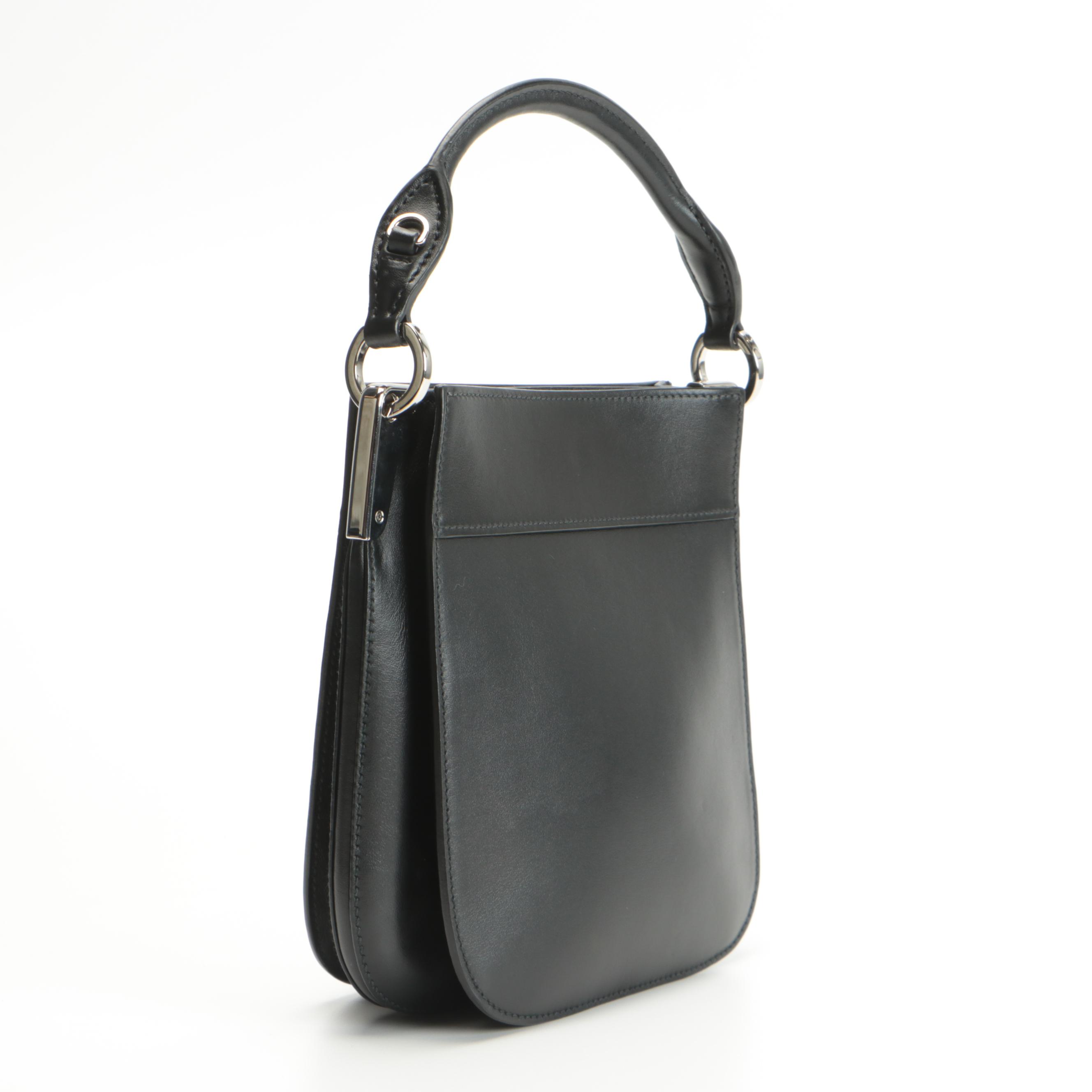 Prada Margit Small Bag in Black Calfskin Leather