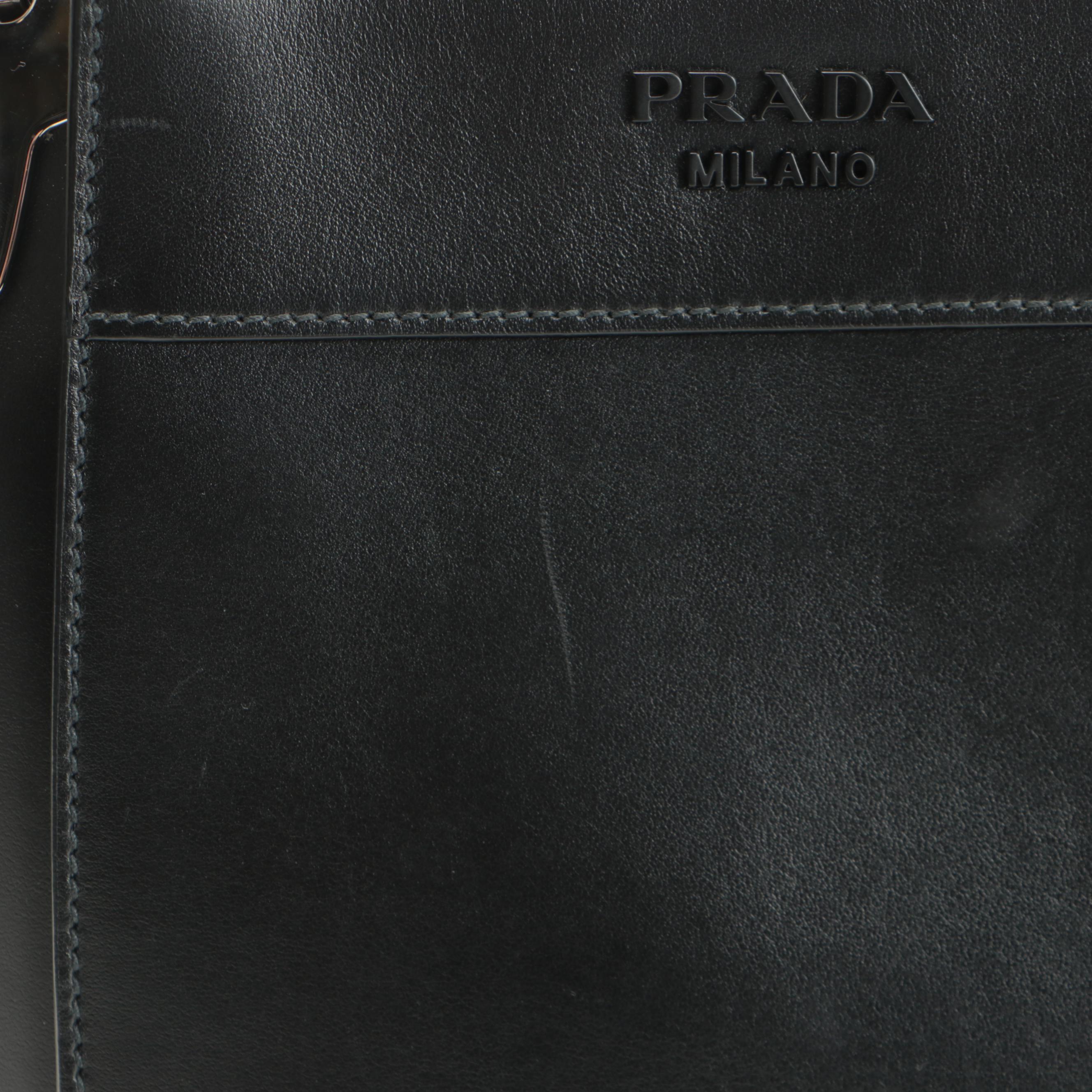Prada Margit Small Bag in Black Calfskin Leather