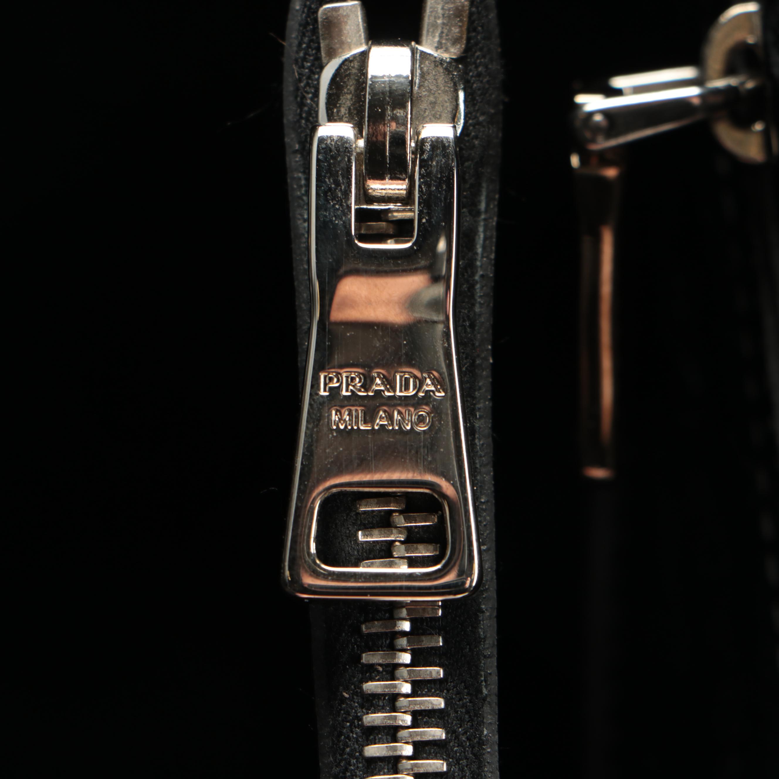 Prada Black Saffiano Patent Leather Handbag