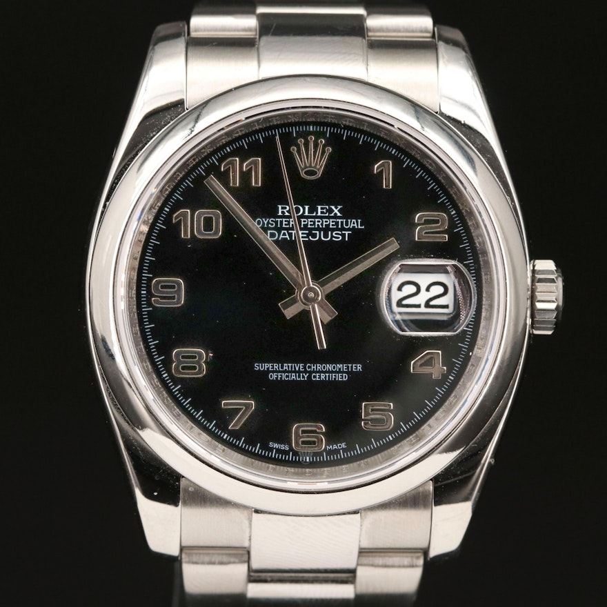 Rolex Datejust 116200 Stainless Steel Automatic Wristwatch