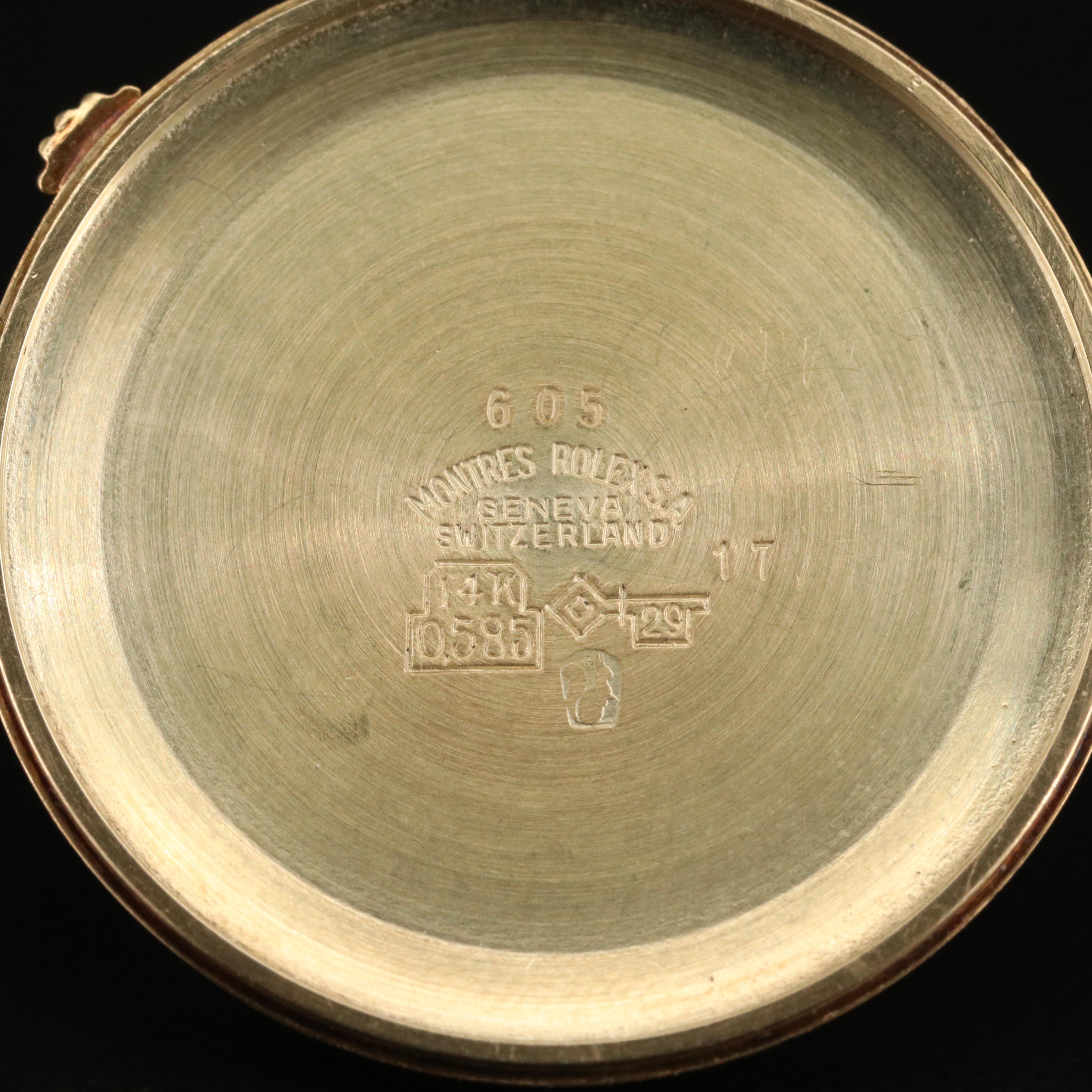 Vintage Rolex Cellini 14K Yellow Gold Stem Wind Watch