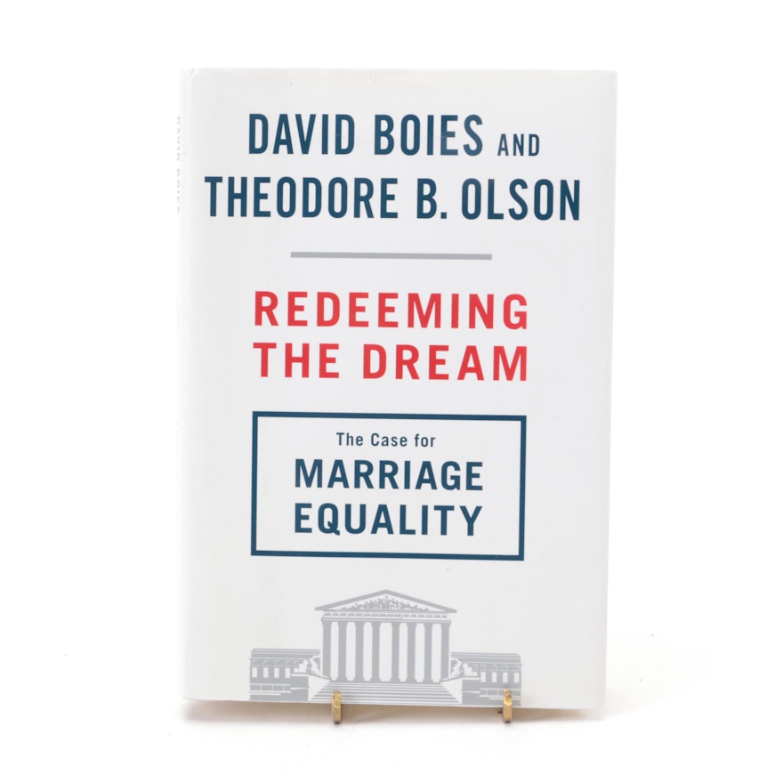 Signed First Edition "Redeeming the Dream" by David Boies, 2014