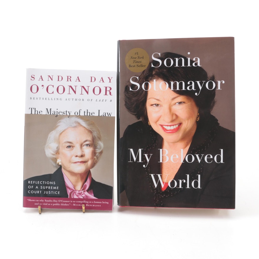 Signed Memoirs by Sonia Sotomayor and Sandra Day O'Connor, 2004–2019