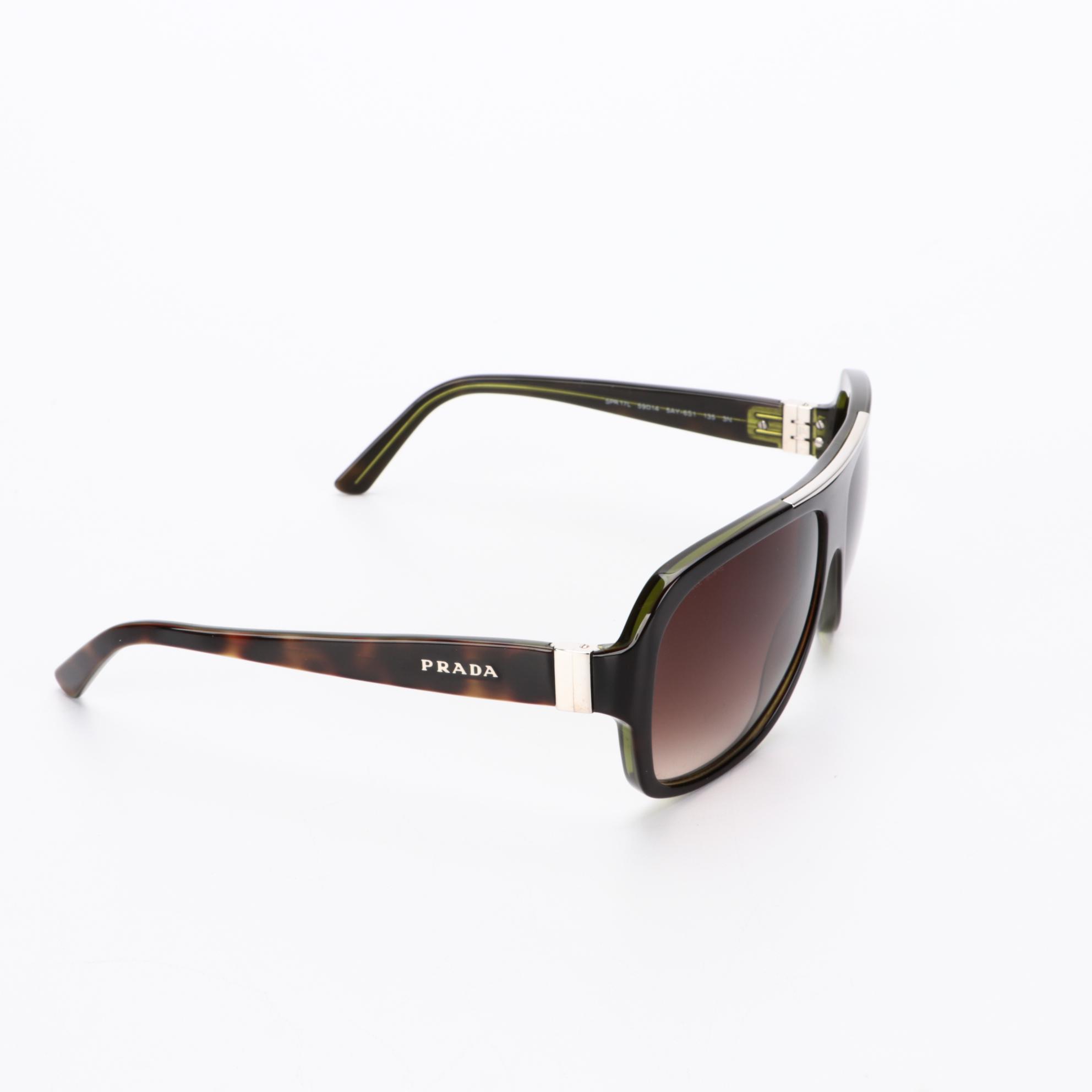 Prada SPR17L Browline Sunglasses