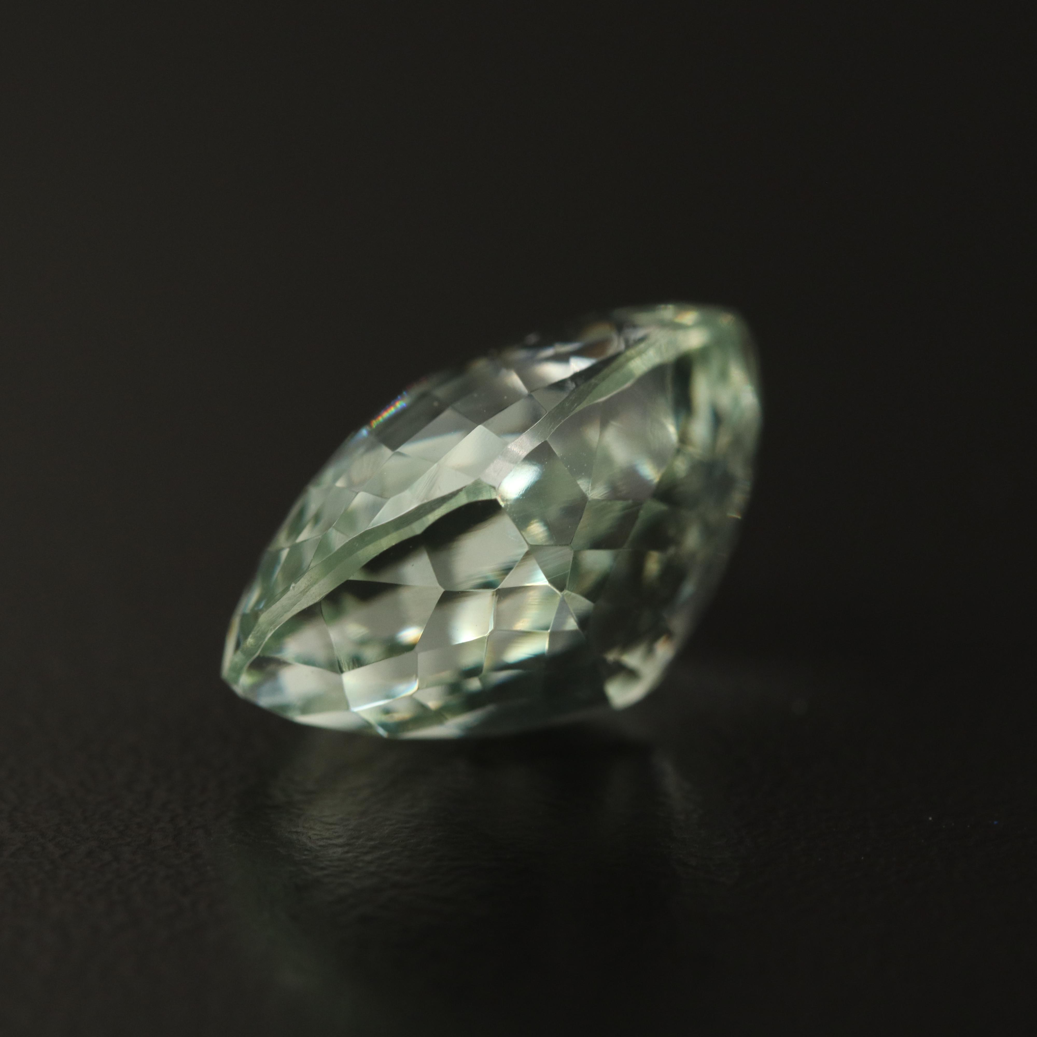 Loose 17.55 CT Rectangular Cushion Checkerboard Faceted Prasiolite